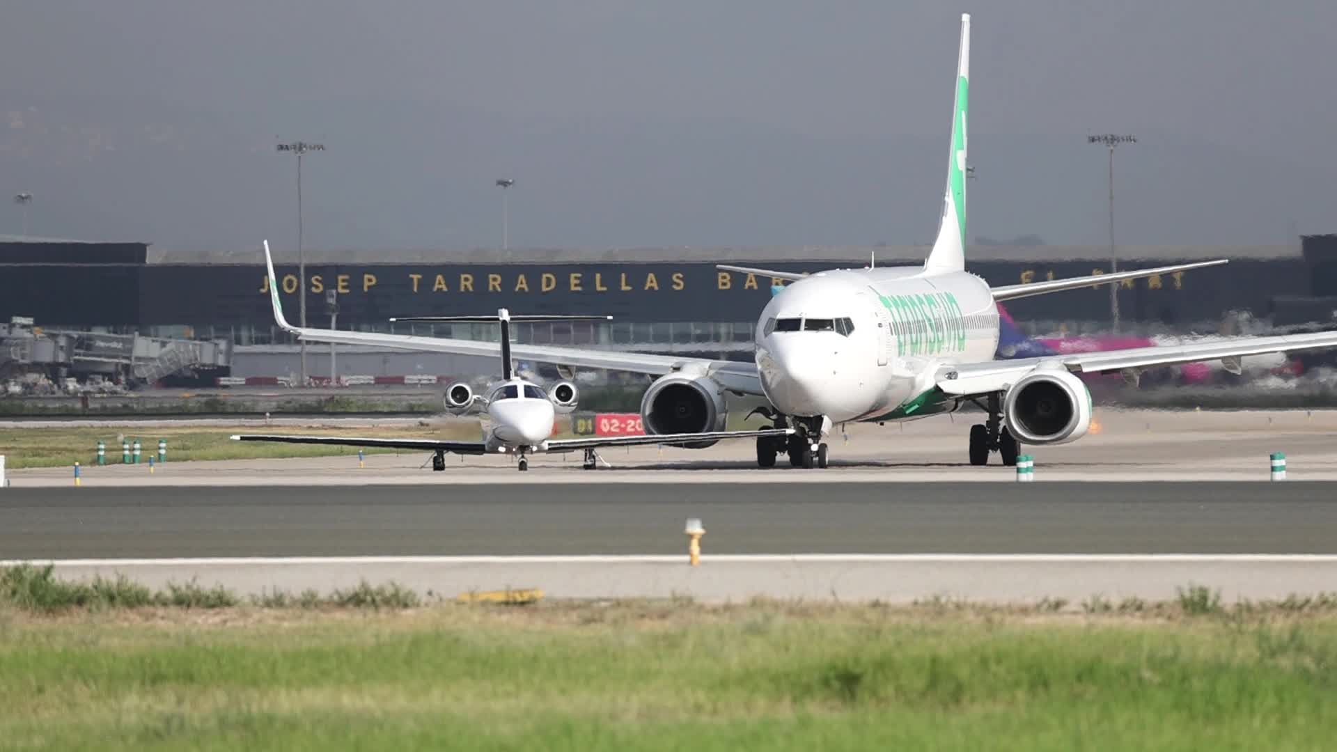 Activity at Barcelona Airport