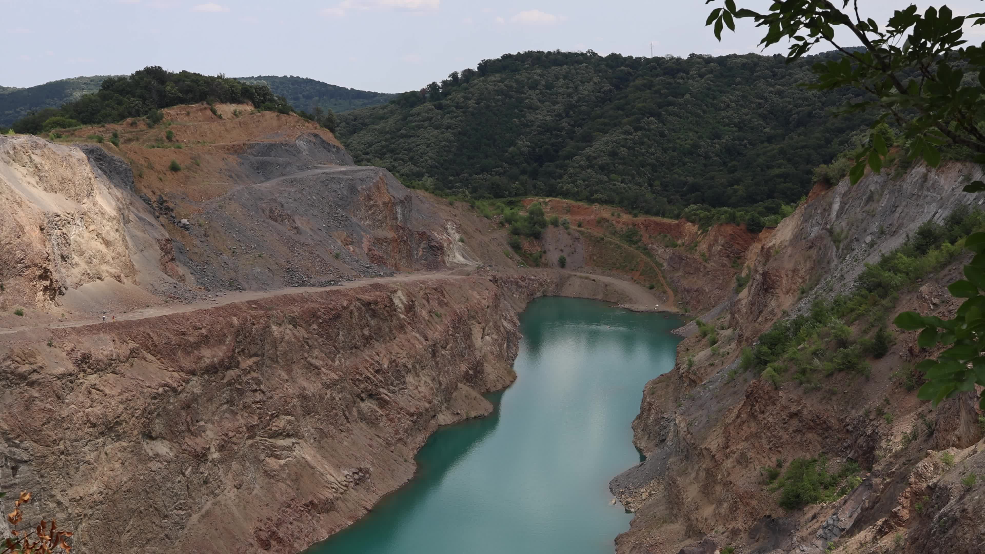 Water-filled quarry pit
