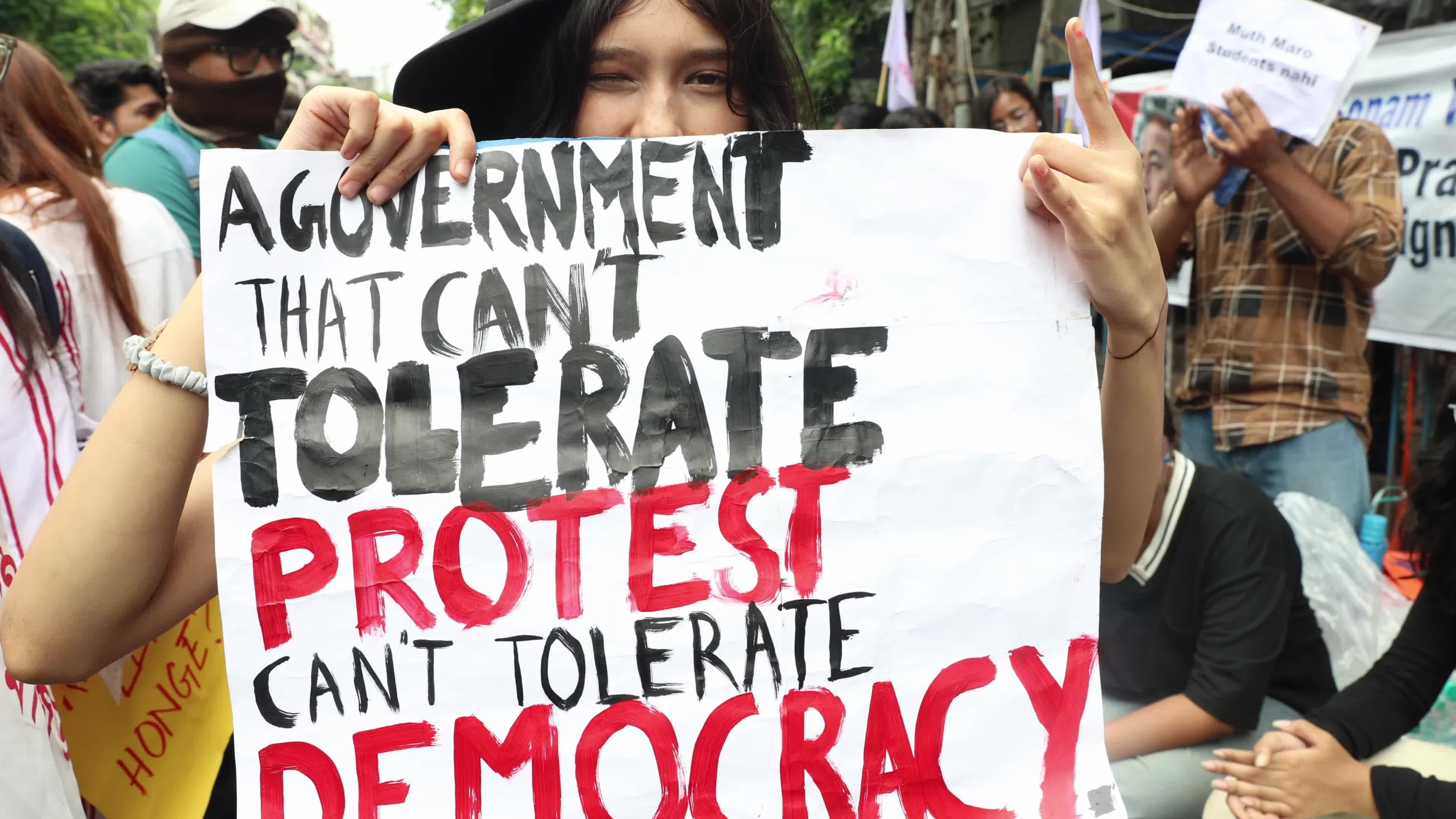 Education Protest In Kolkata,India