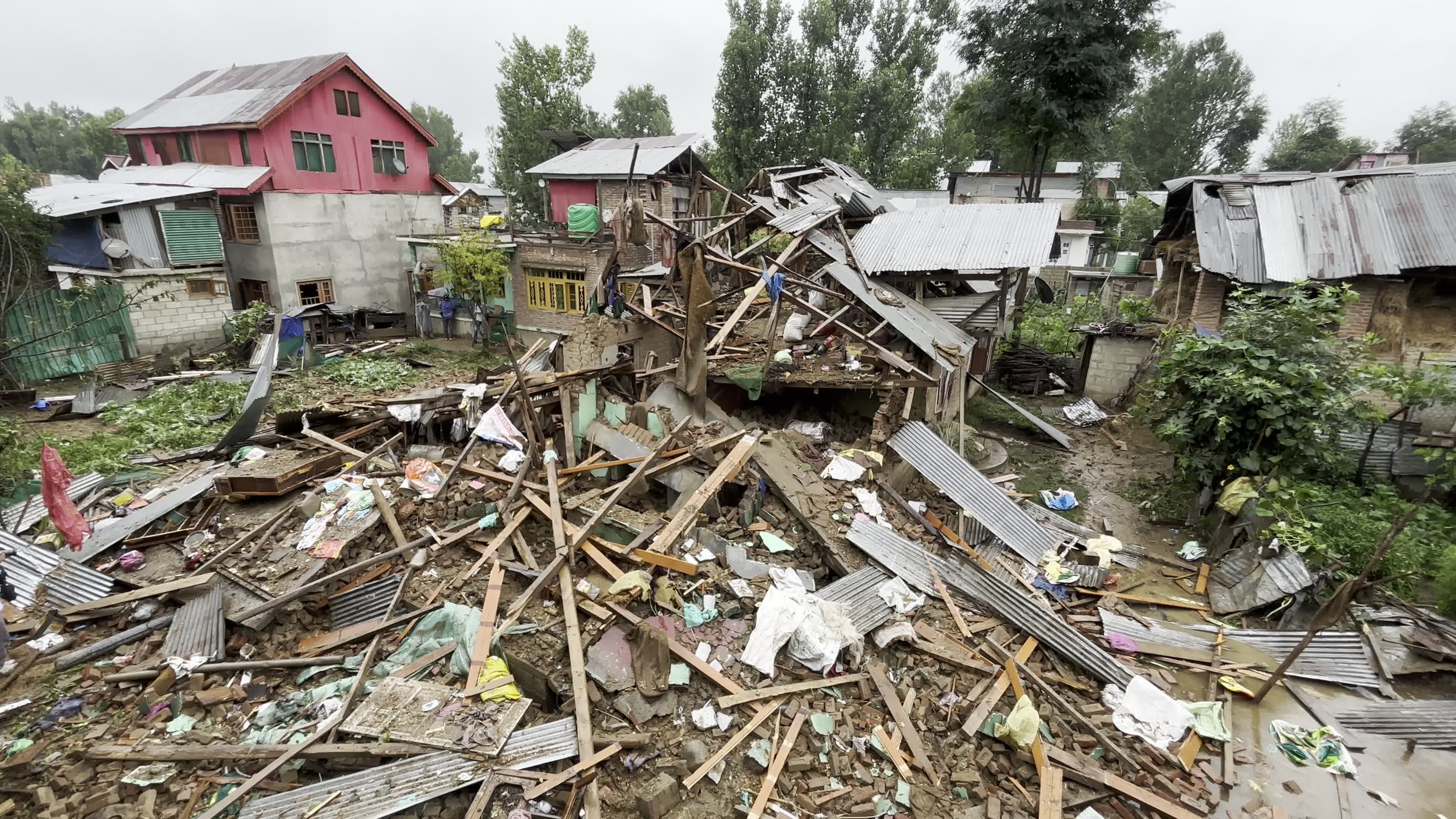 Houses Of Two LeT Terrorists Demolished In J&K's Anantnag