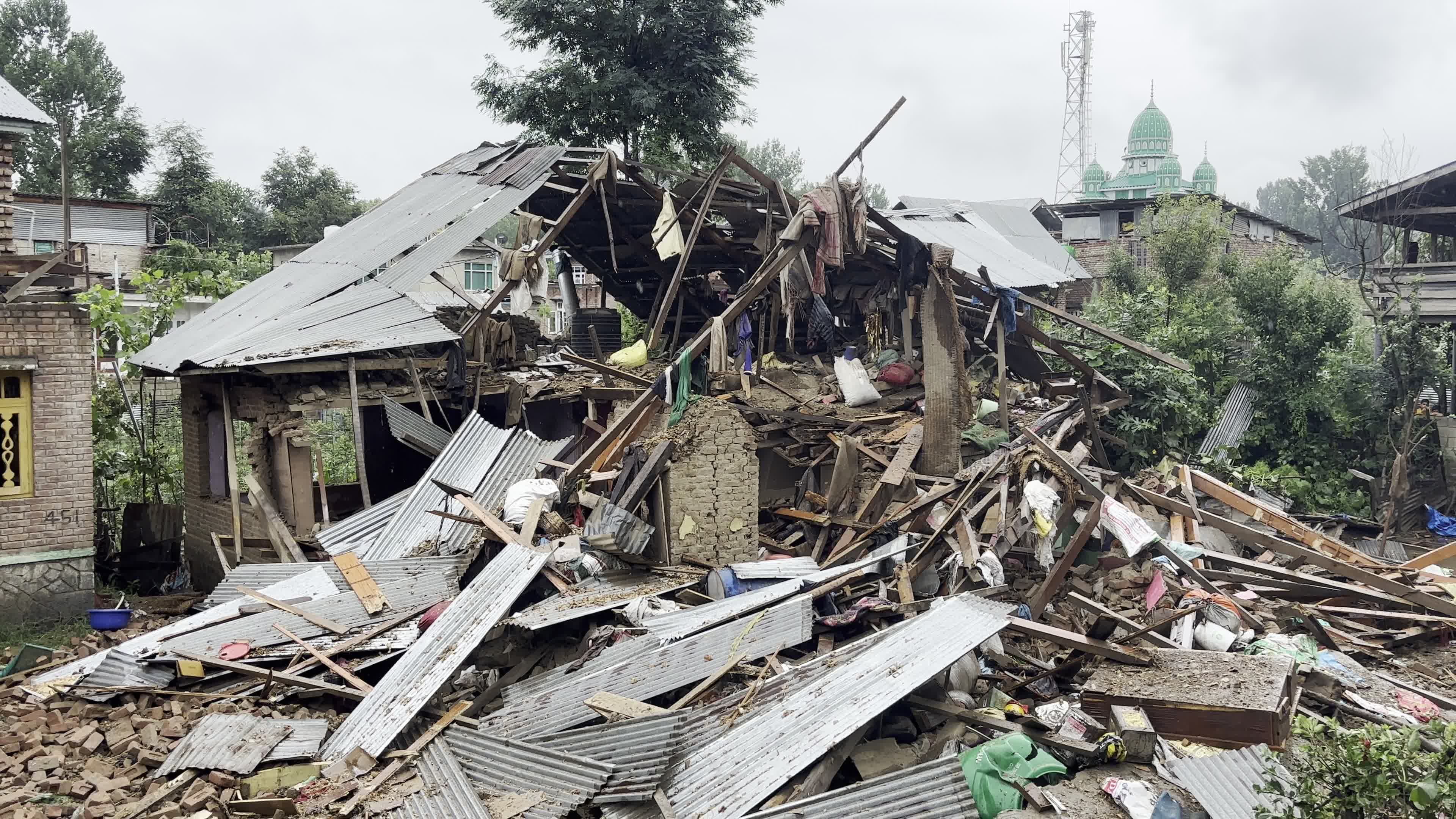 Houses Of Two LeT Terrorists Demolished In J&K's Anantnag