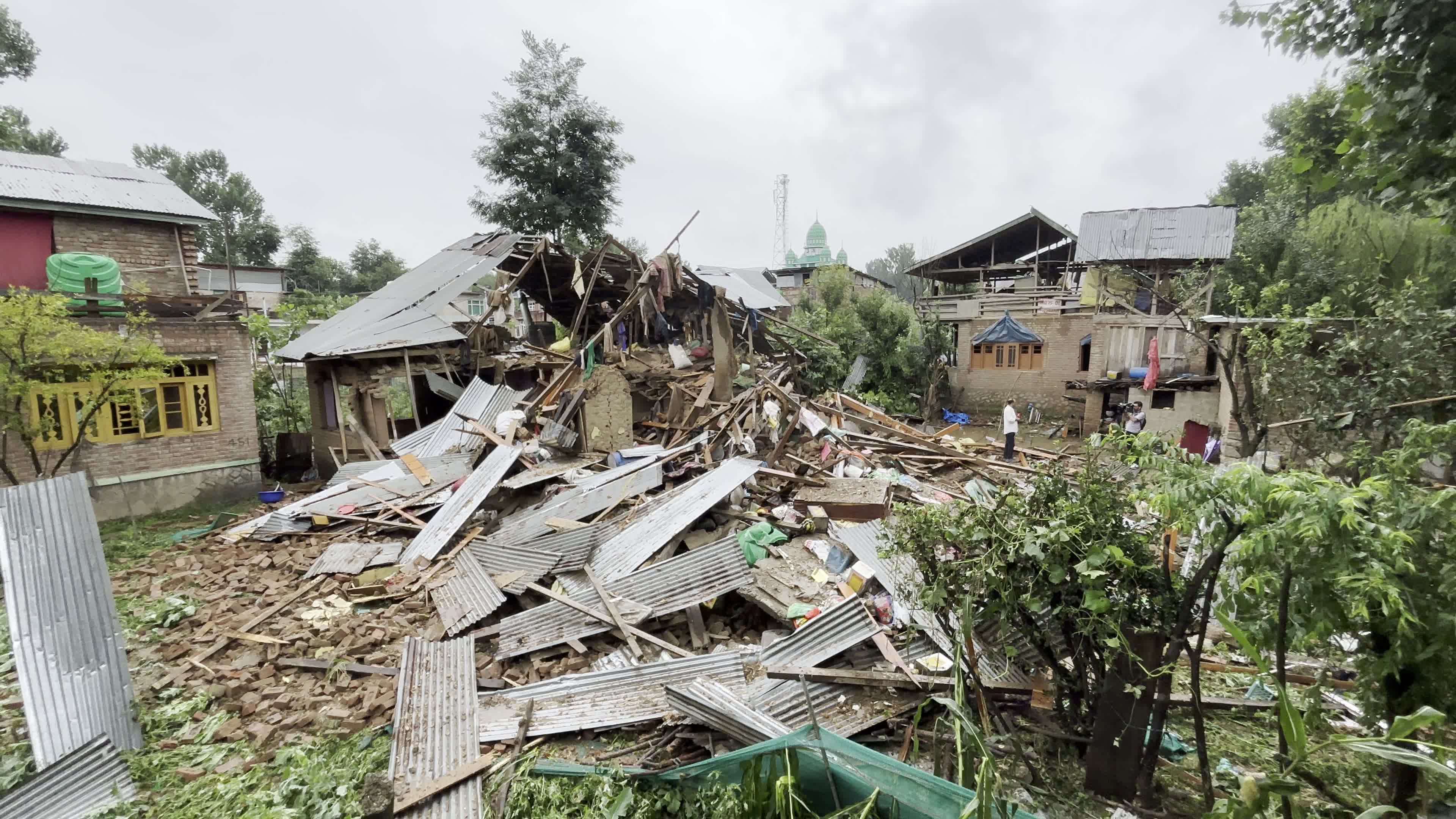 Houses Of Two LeT Terrorists Demolished In J&K's Anantnag