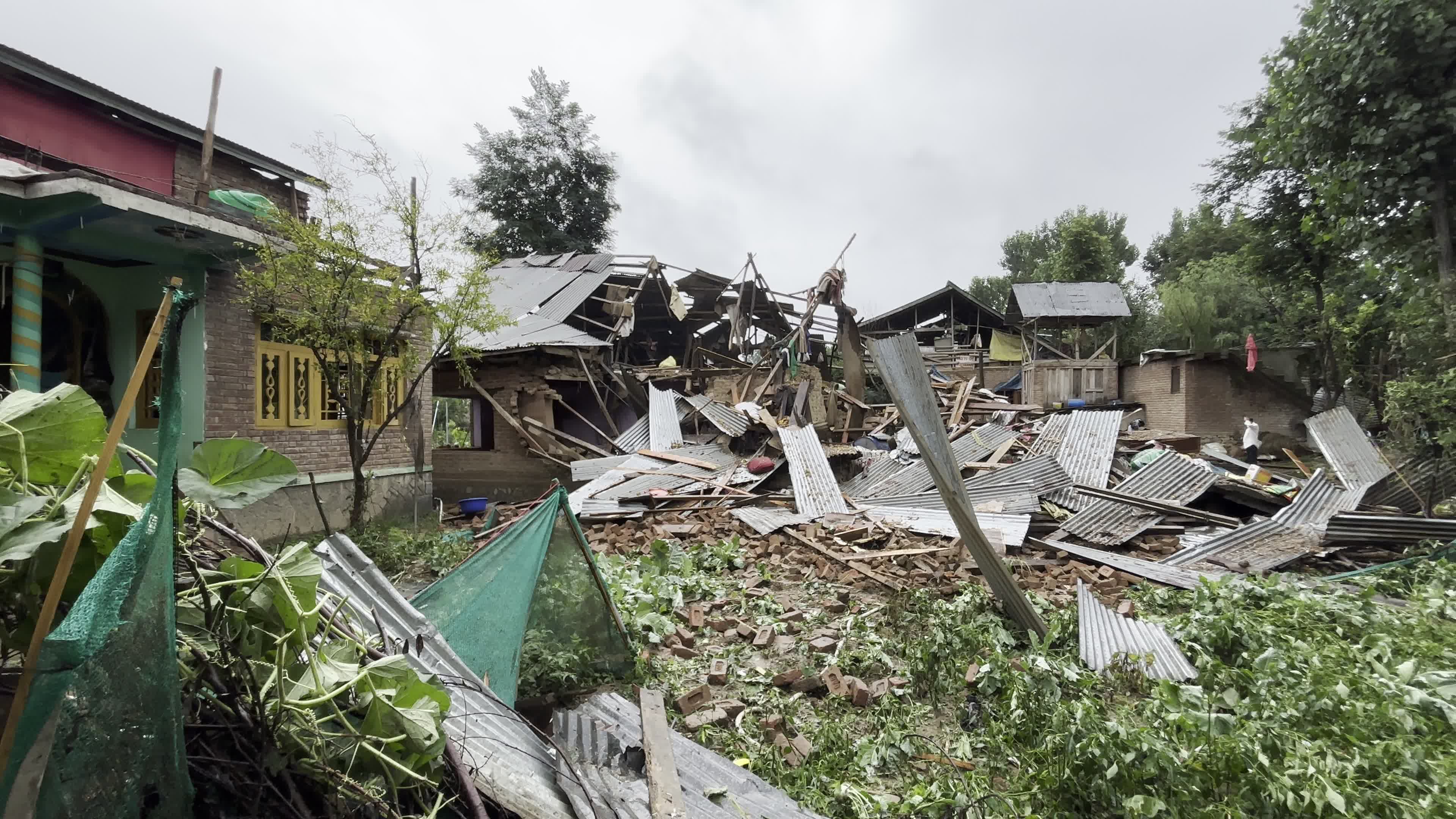 Houses Of Two LeT Terrorists Demolished In J&K's Anantnag