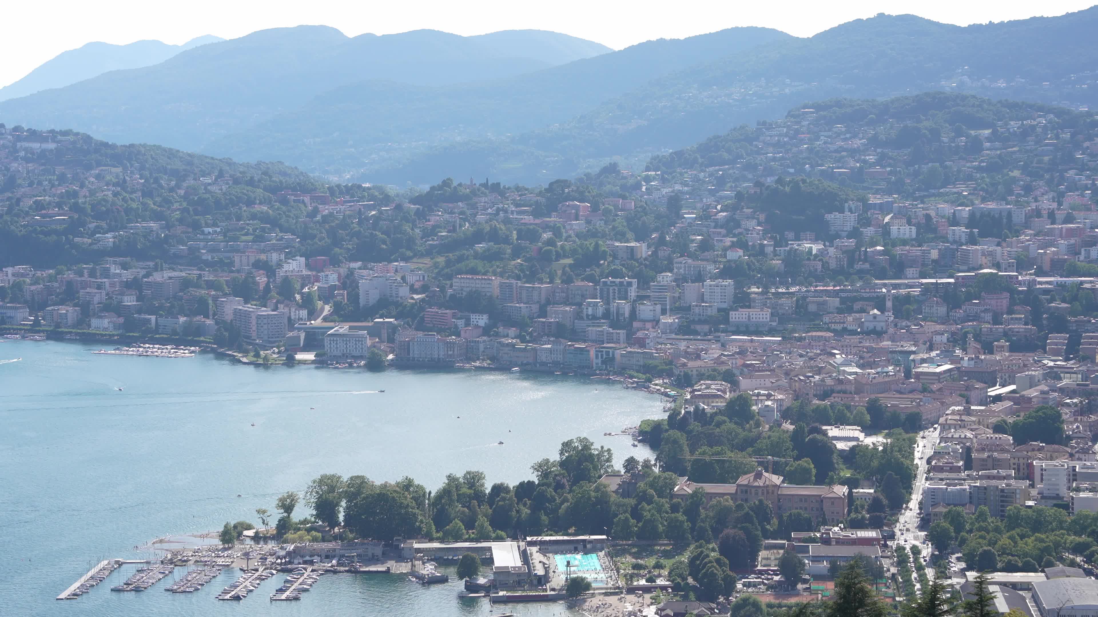 Views Of Lugano And Lake Lugano