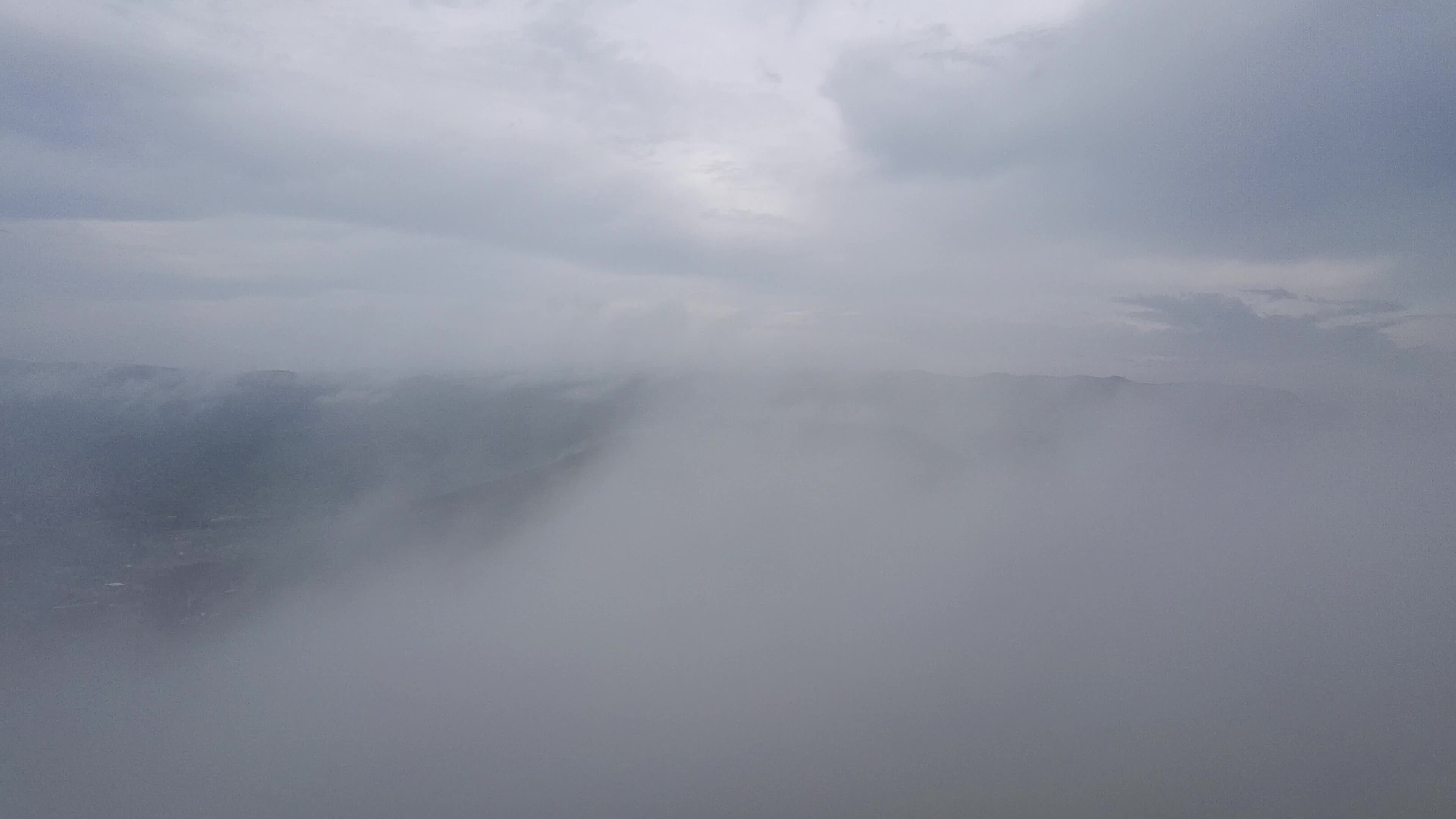 Monsoon clouds over the Aravali Hills seen From Savitri Mata Temple in Pushkar, India on 22 July 2026.