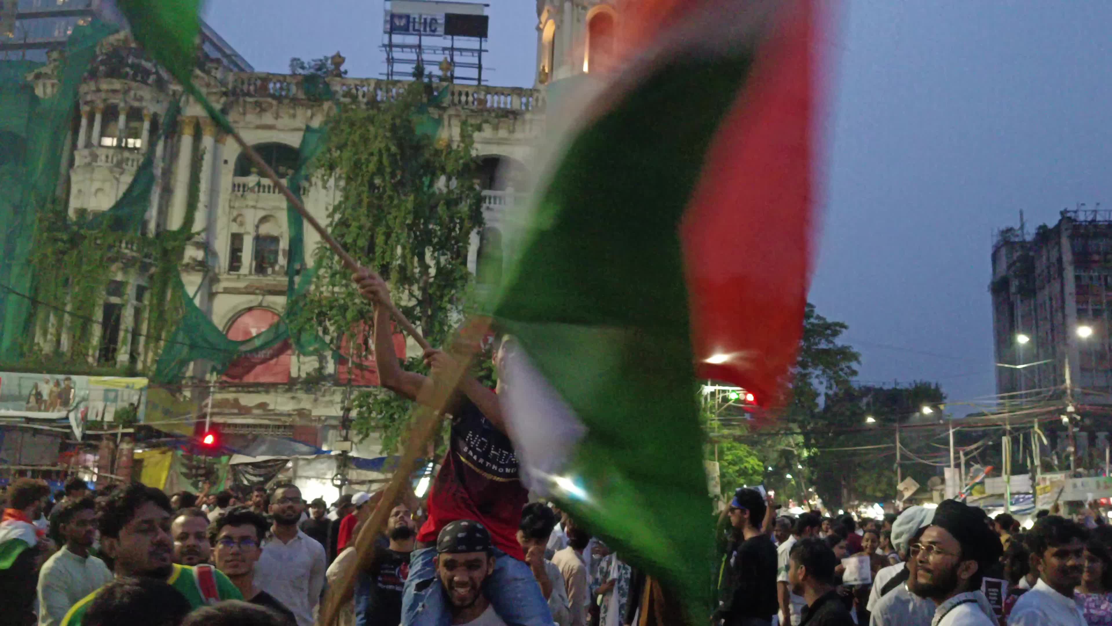People gather in solidarity with Cockroach Janta Party (CJP) protests, in Kolkata