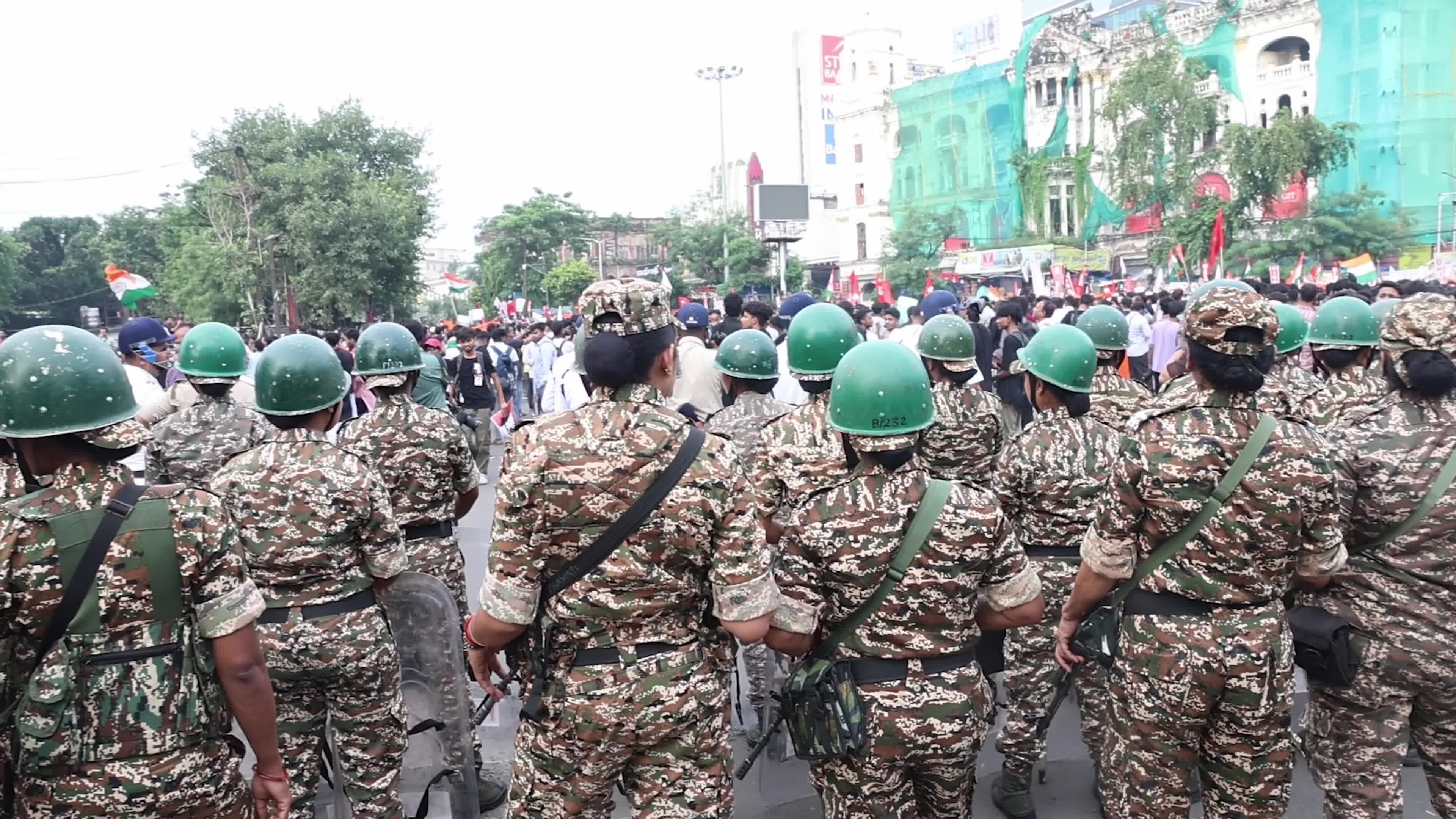 Students' Protest March In Kolkata,India
