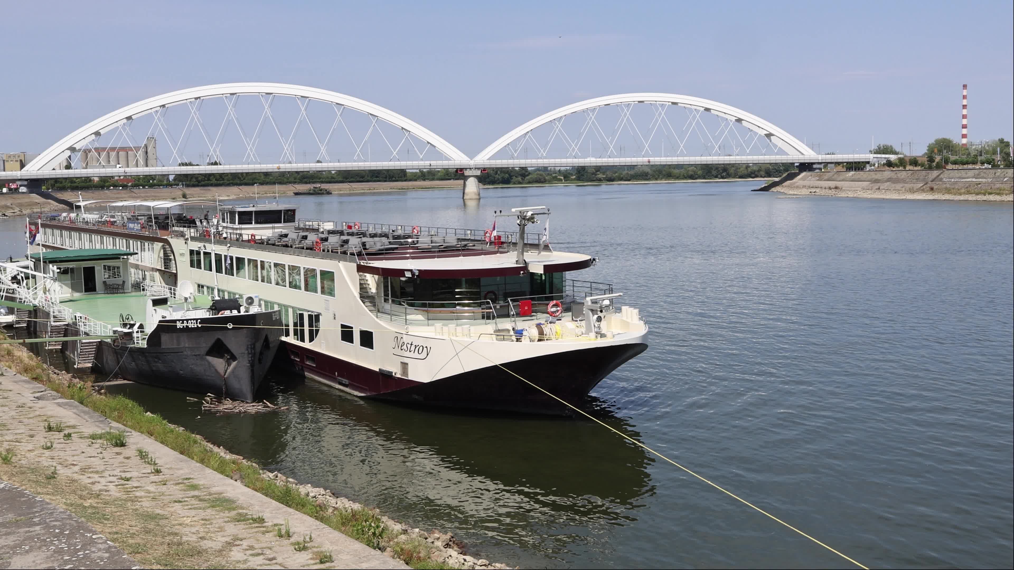 Cruise Ship MS Nestroy in Serbia