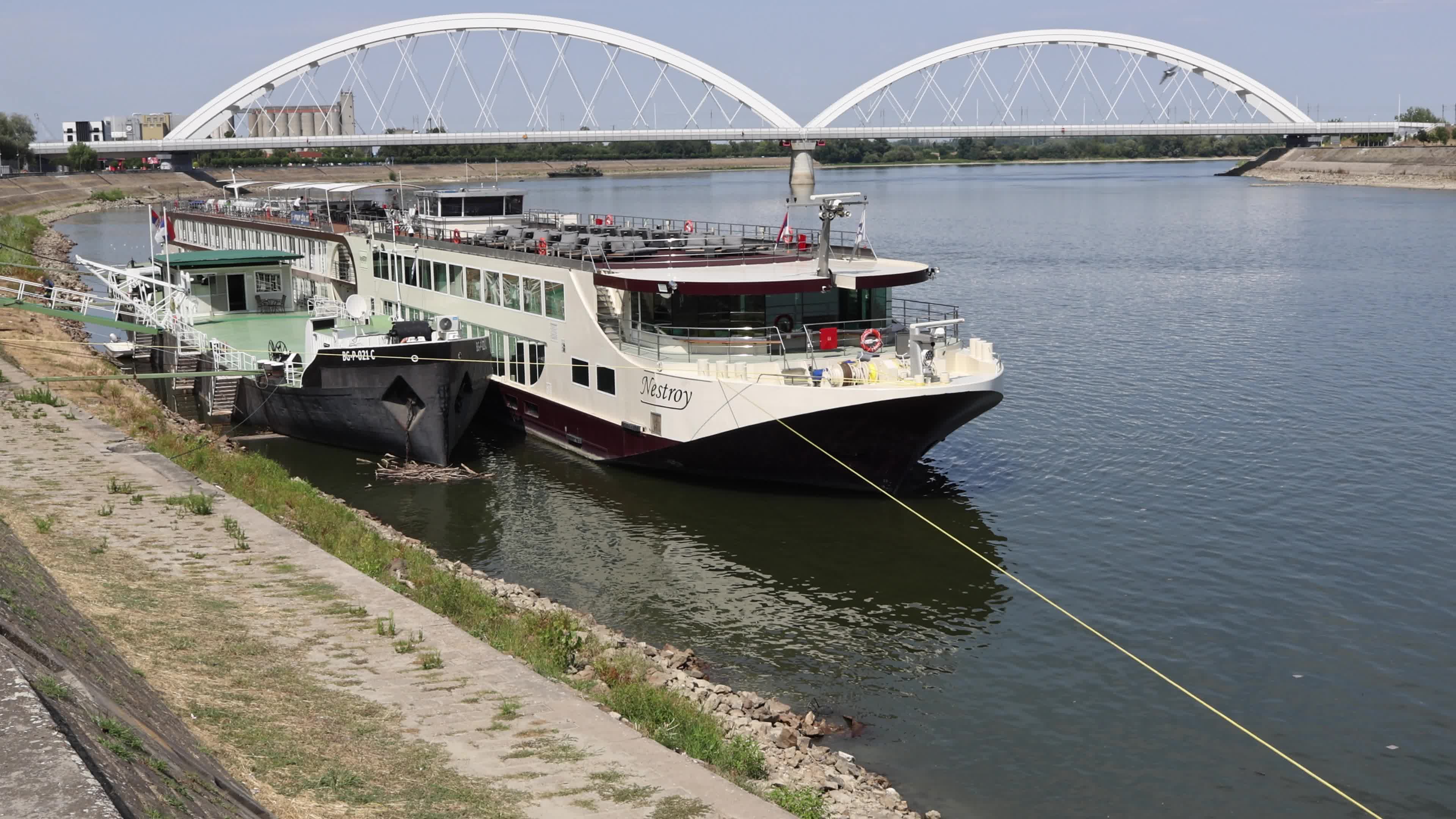 Cruise Ship MS Nestroy in Serbia