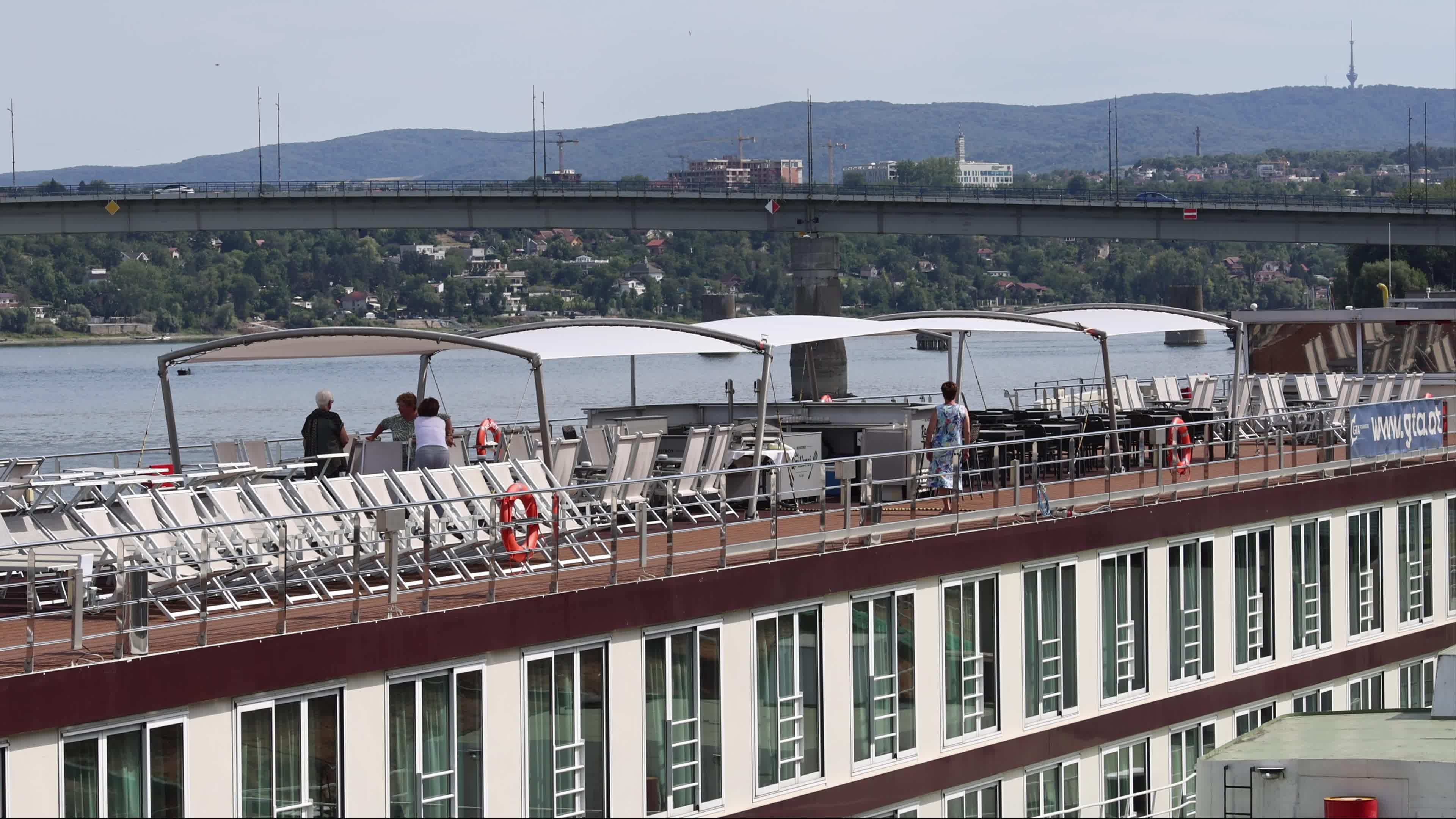 Tourists on the Cruise Ship