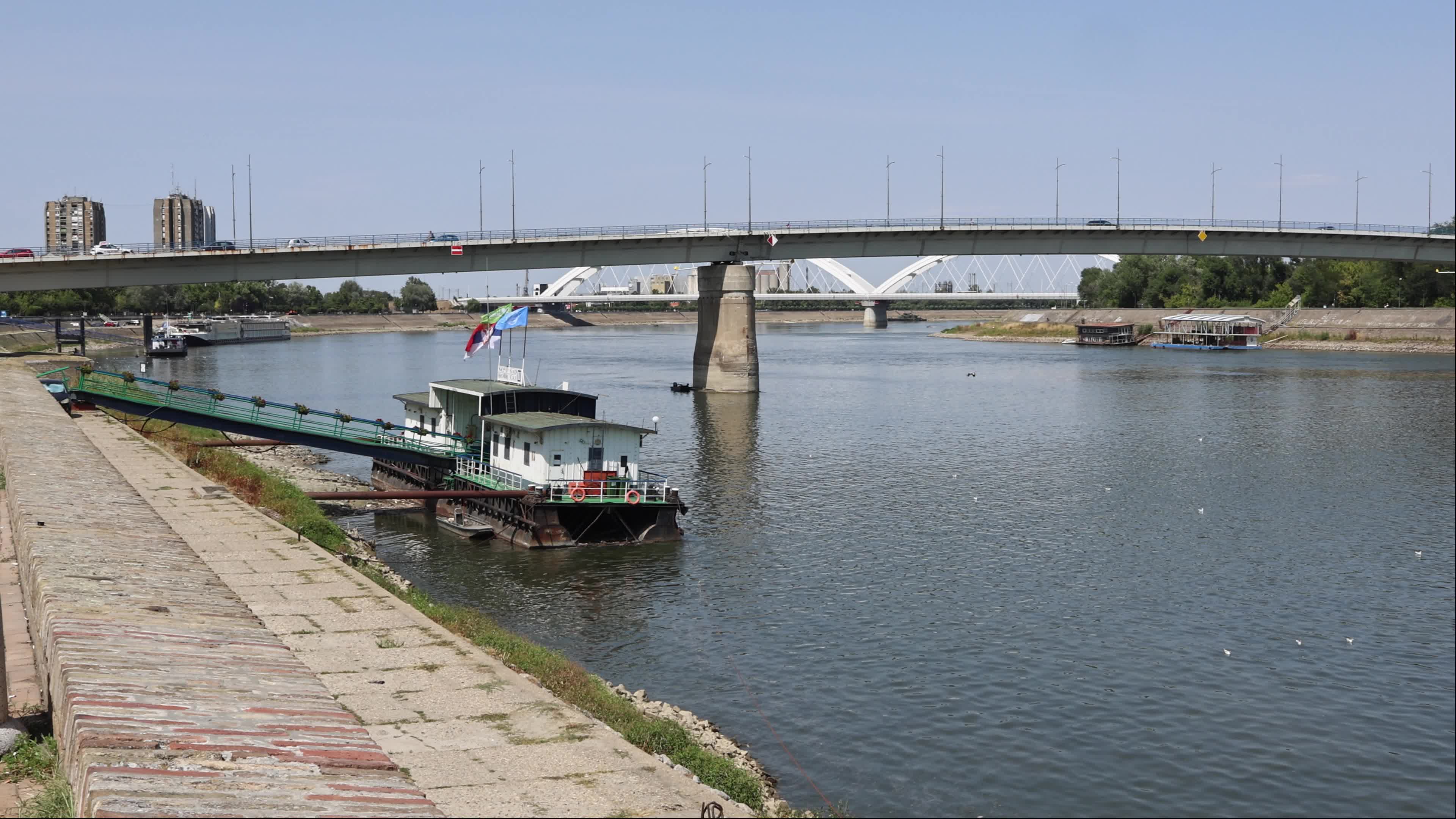 Novi Sad II Pier on the Danube Waterfront