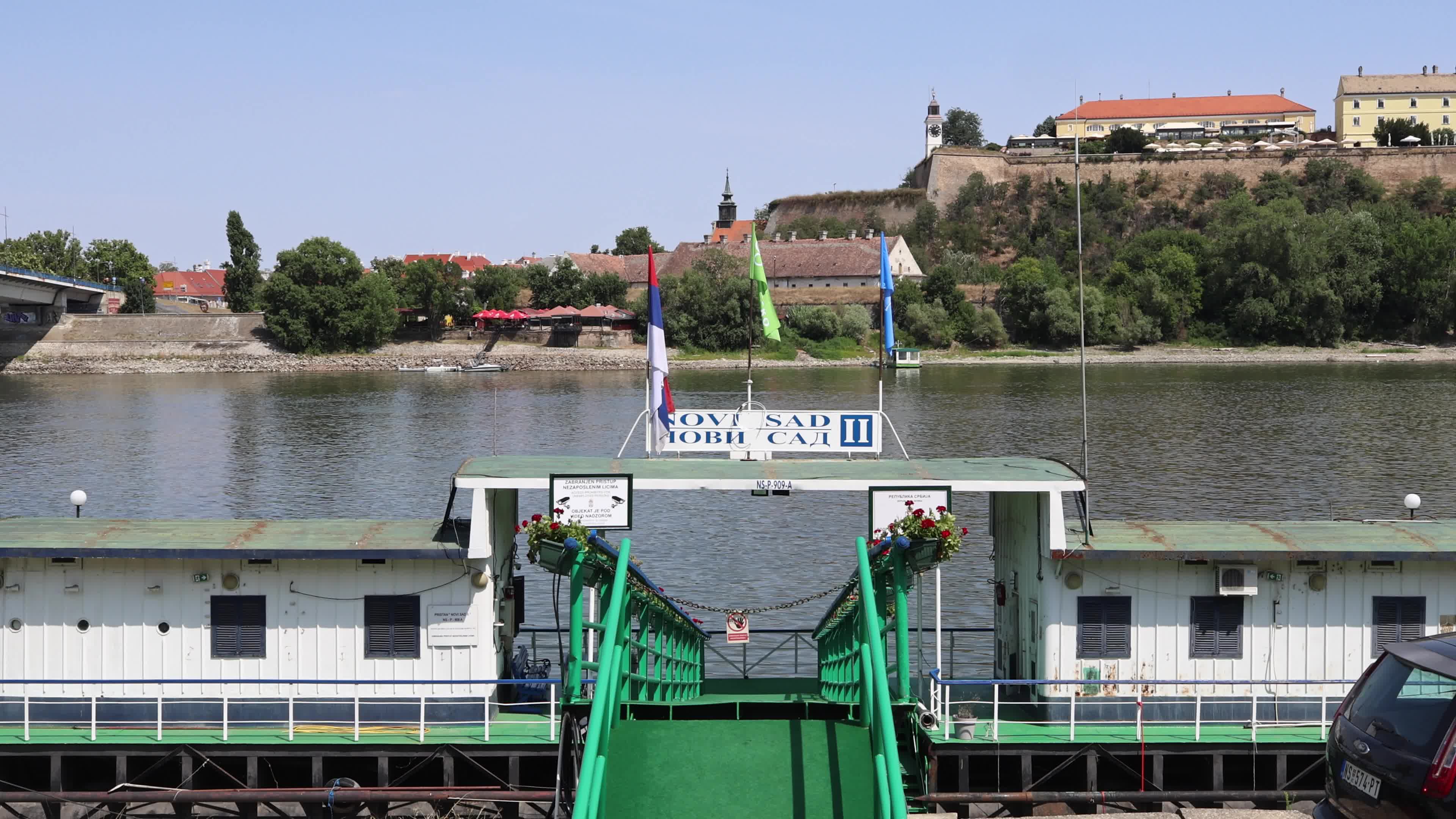 Novi Sad II Pier on the Danube Waterfront