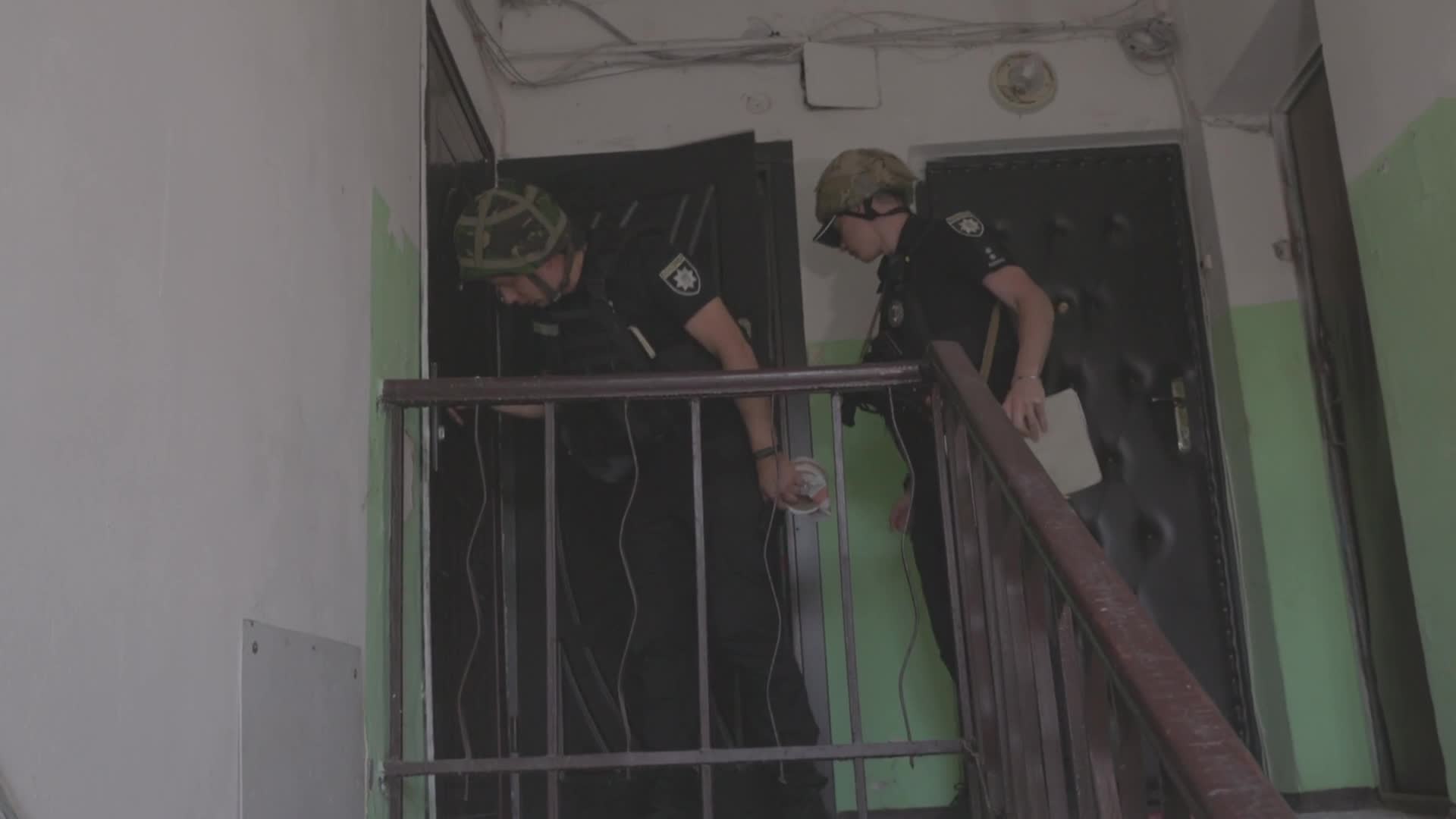 Firefighters Battle Blaze After Shahed Drone Strike on Residential Building in Kharkiv