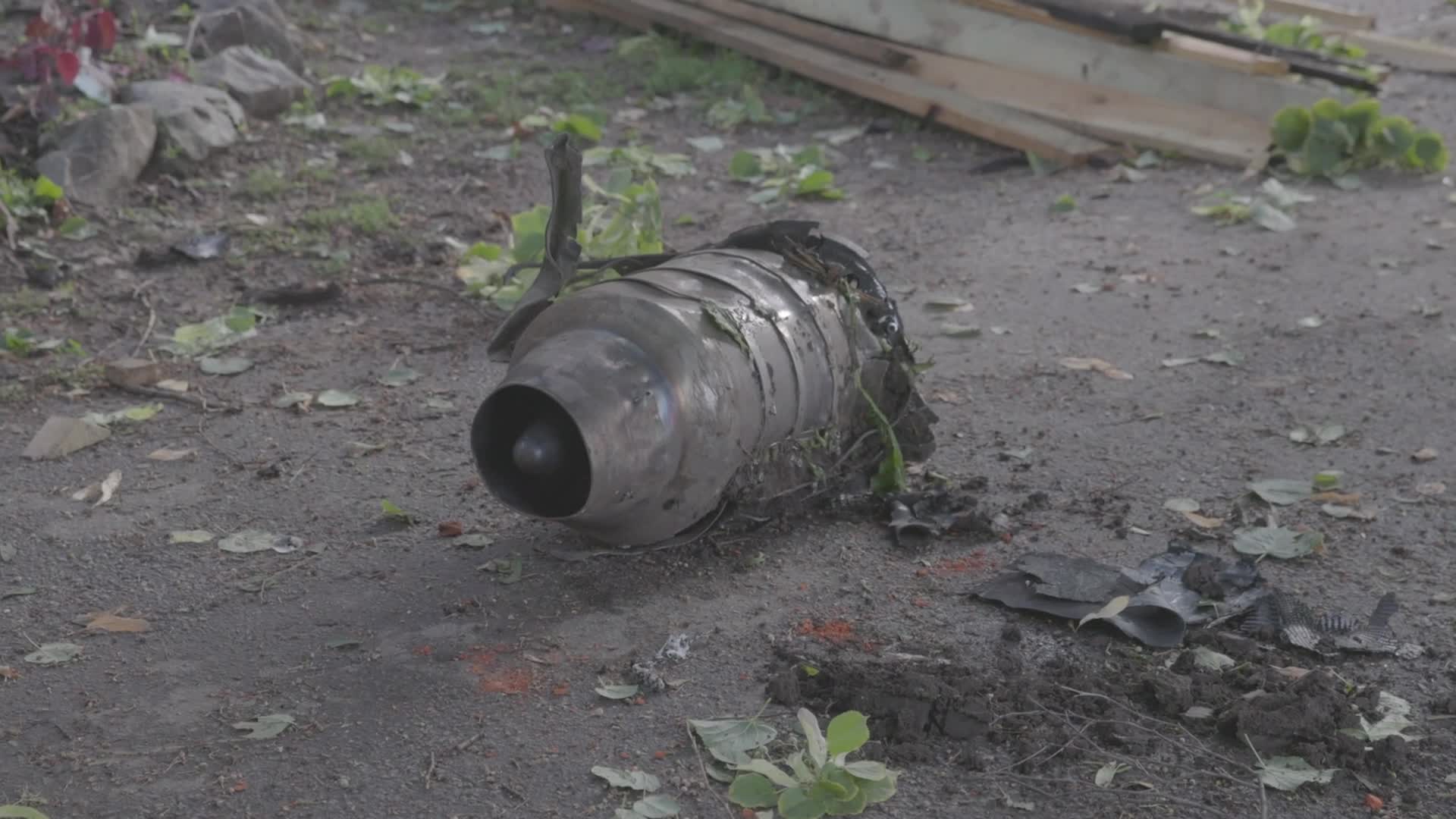 Firefighters Battle Blaze After Shahed Drone Strike on Residential Building in Kharkiv