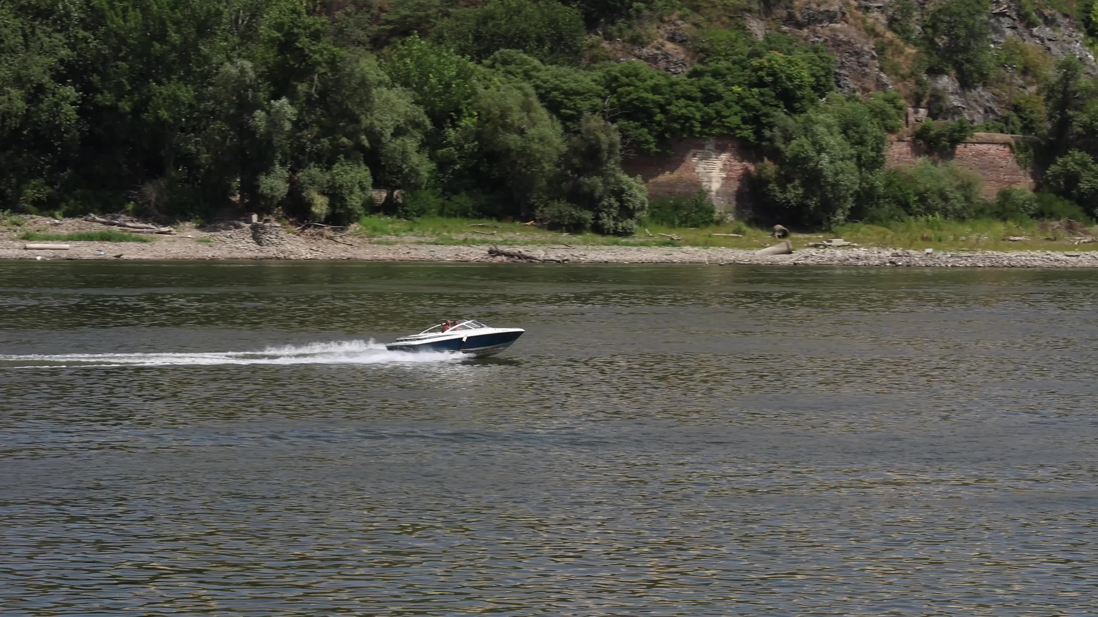 Motorboat on the Danube