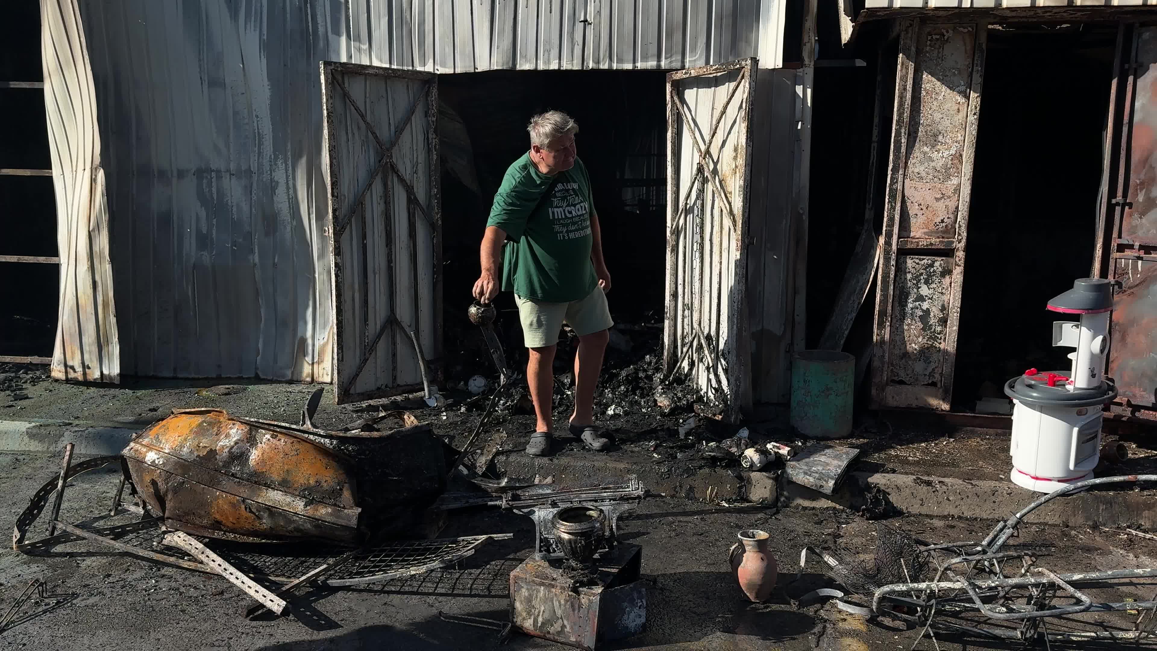 The aftermath of a Russian missile and drone attack on Kyiv, Ukraine, on July 30, 2026.