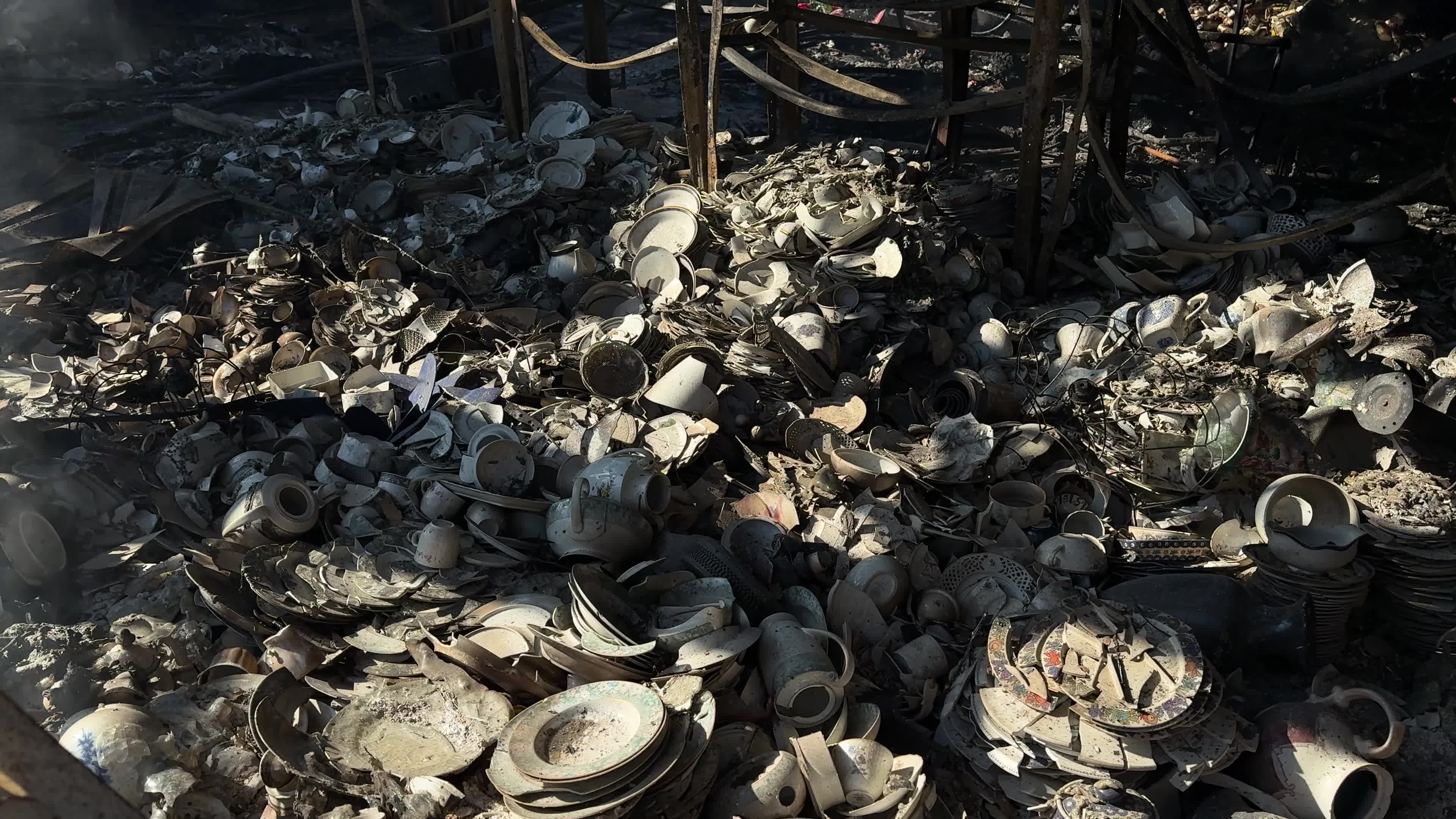 The aftermath of a Russian missile and drone attack on Kyiv, Ukraine, on July 30, 2026.