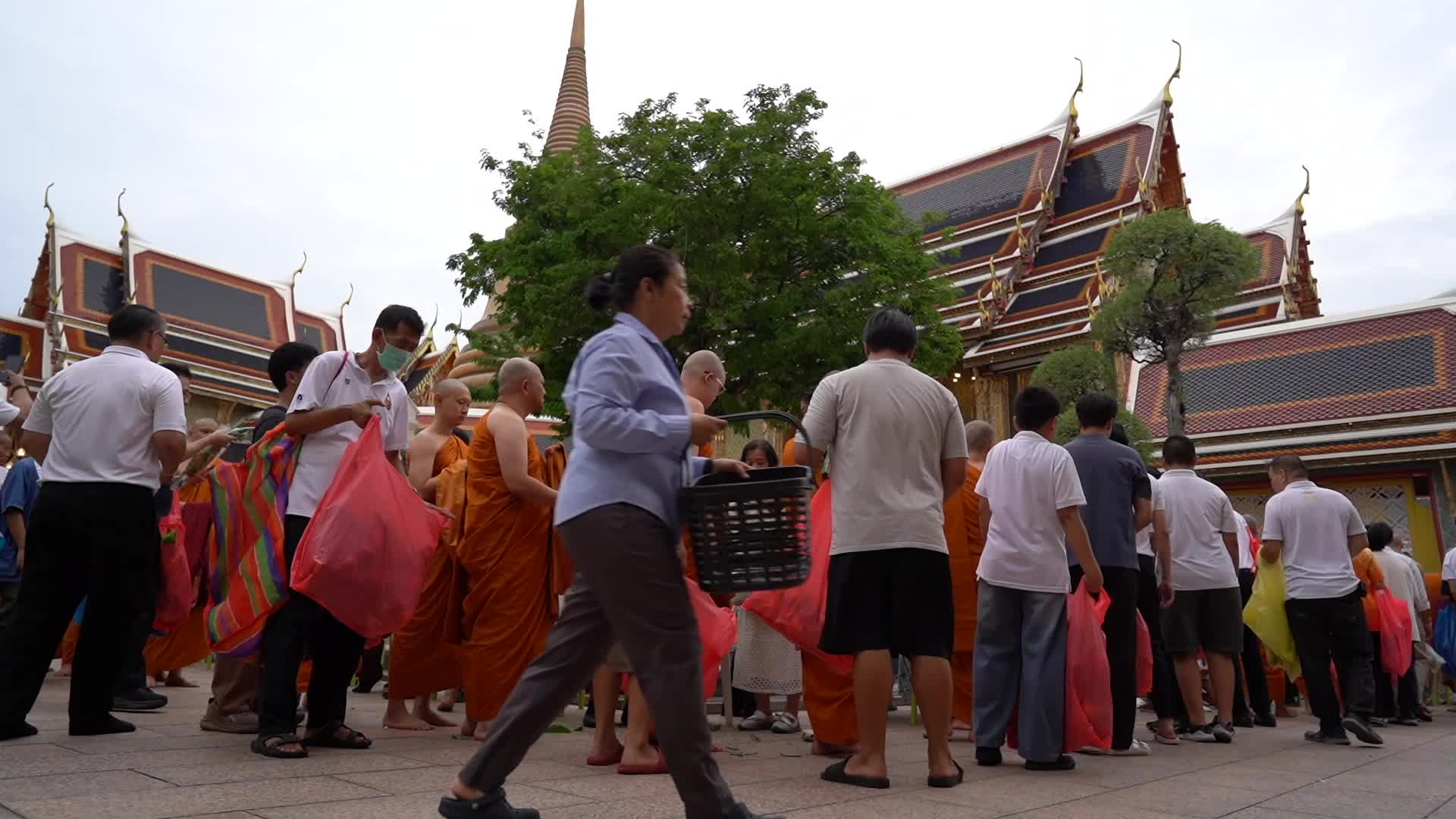 Floral Merit Making Ceremony For The Buddhist Lent Day.