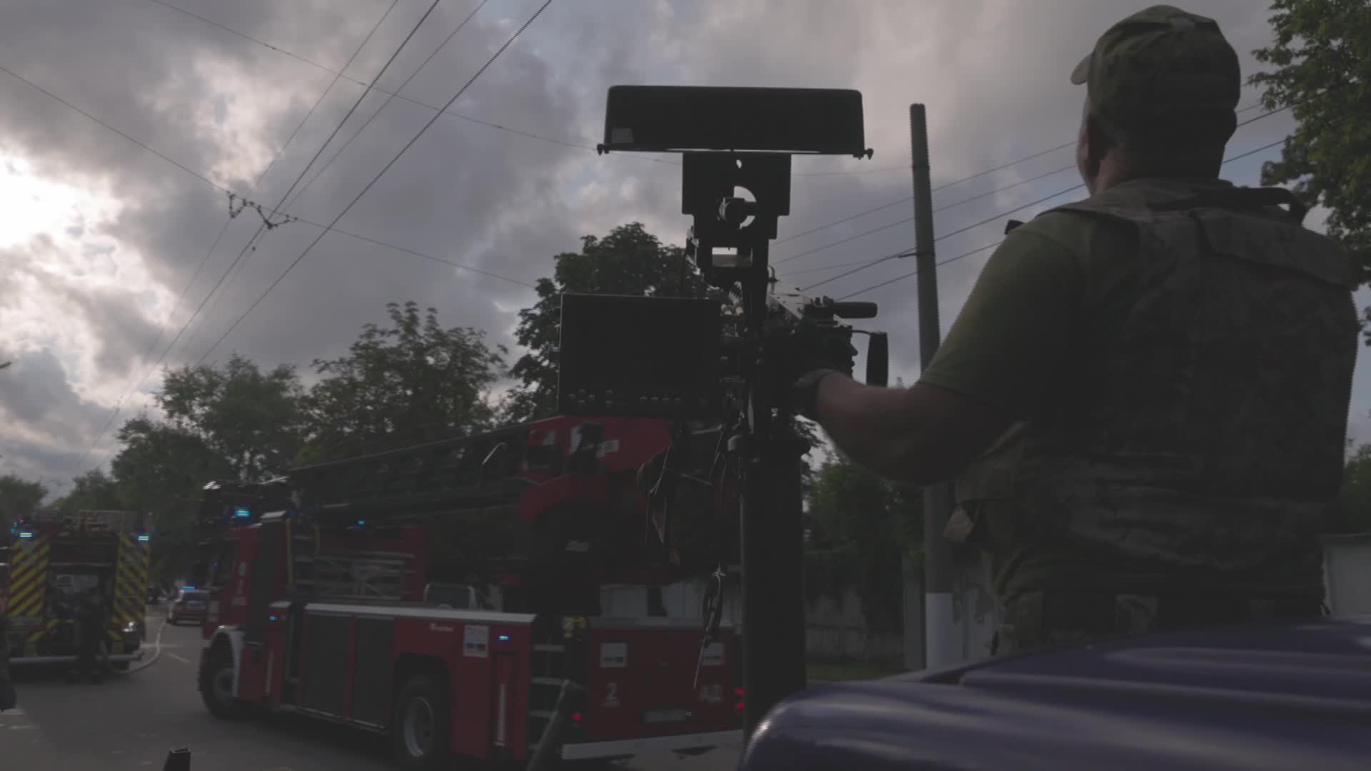 Firefighters Battle Blaze After Shahed Drone Strike on Residential Building in Kharkiv - 07/28/2026