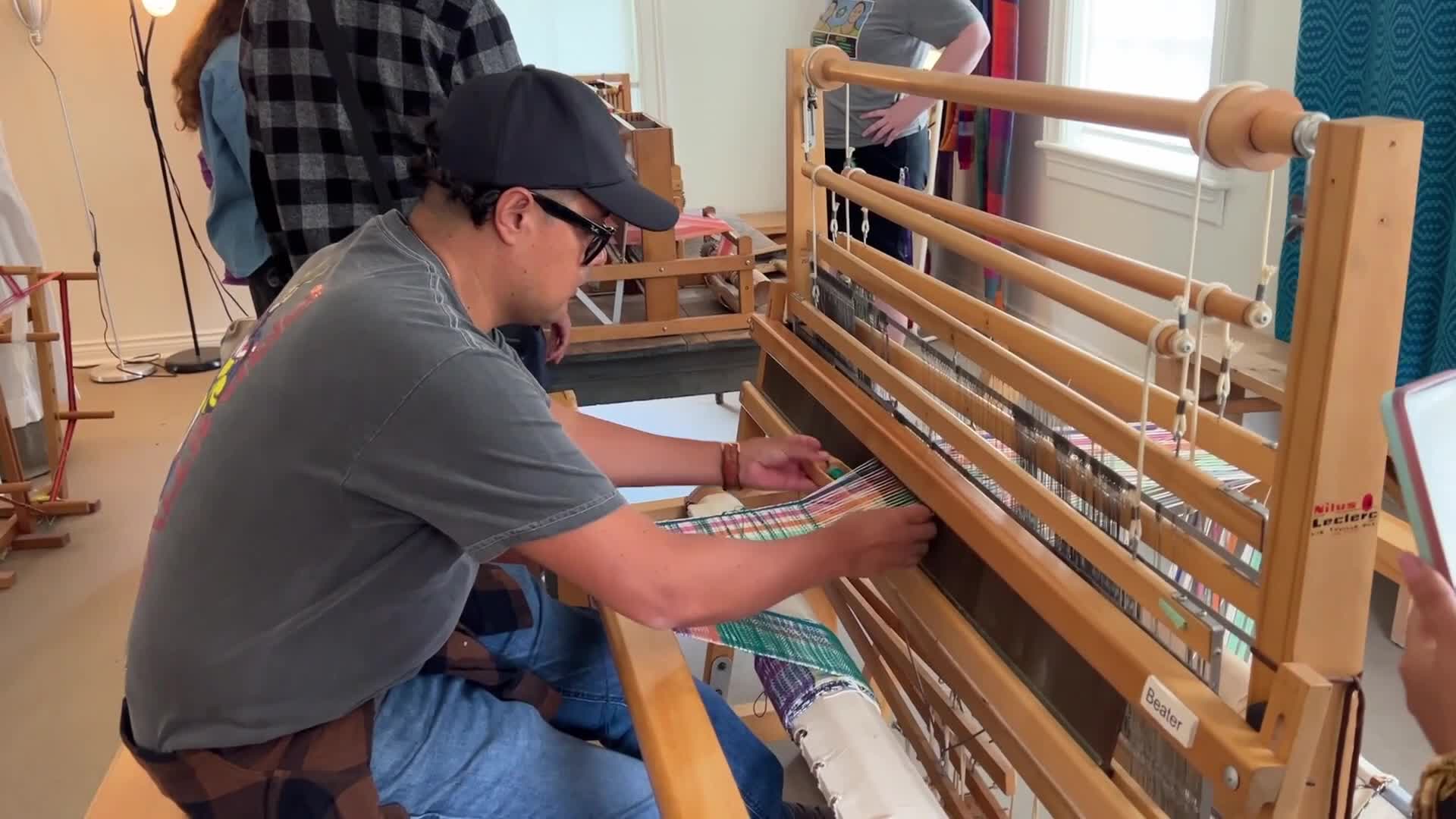 Weaving on Antique Looms