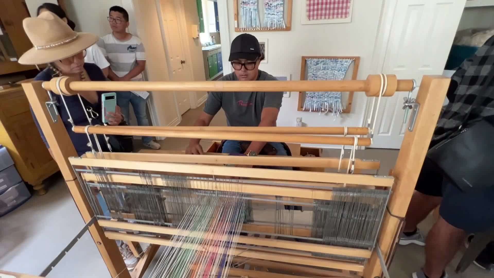 Weaving on Antique Looms