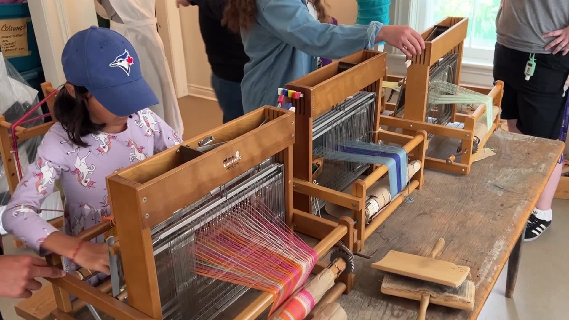 Weaving on Antique Looms