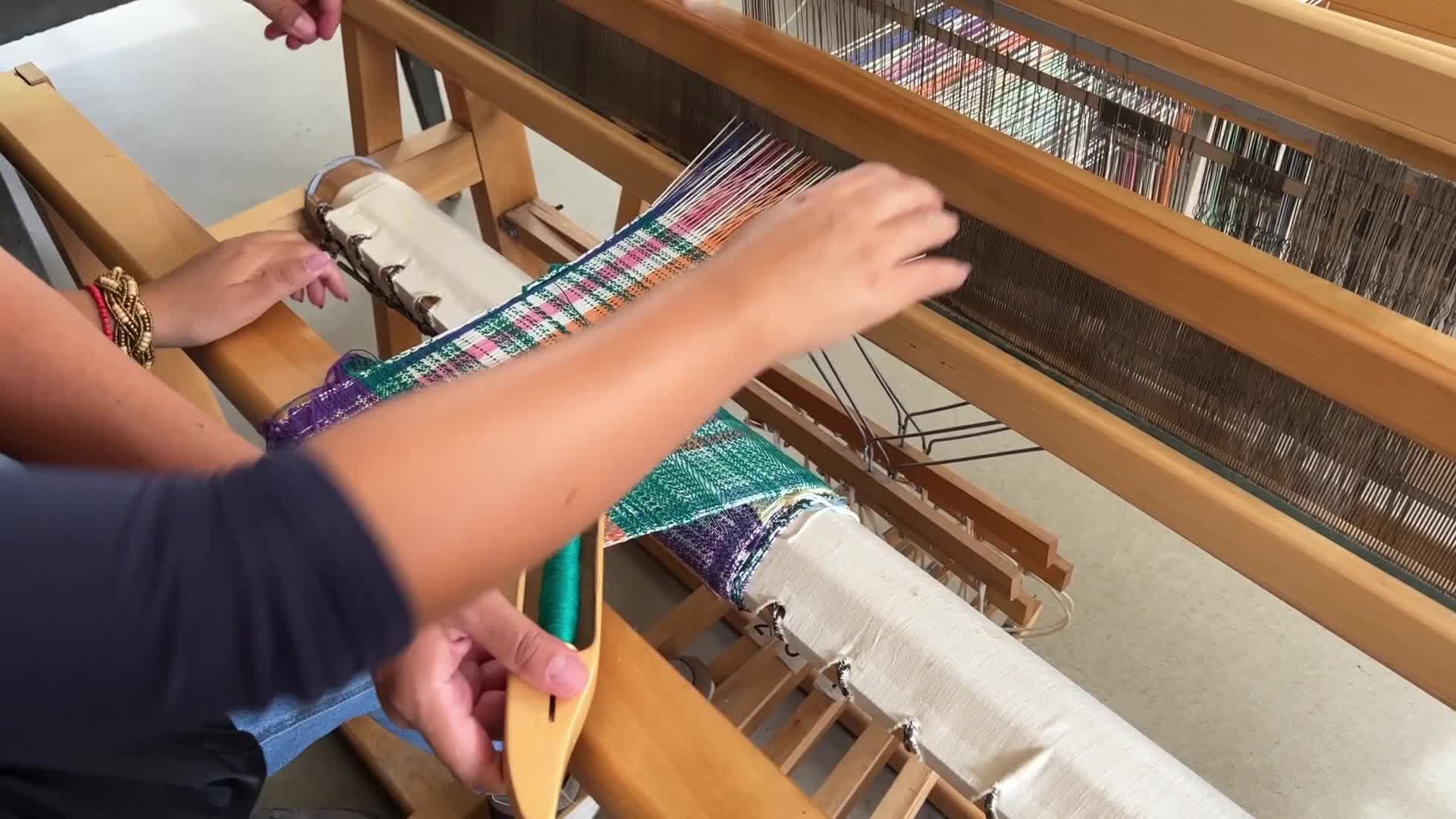 Weaving on Antique Looms