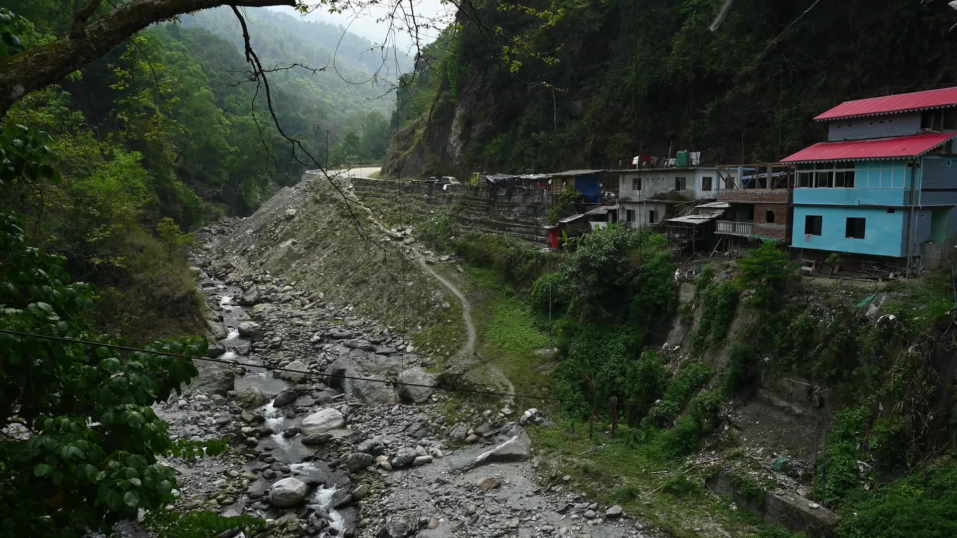 Resi border between West Bengal and Sikkim - Rishikhola River