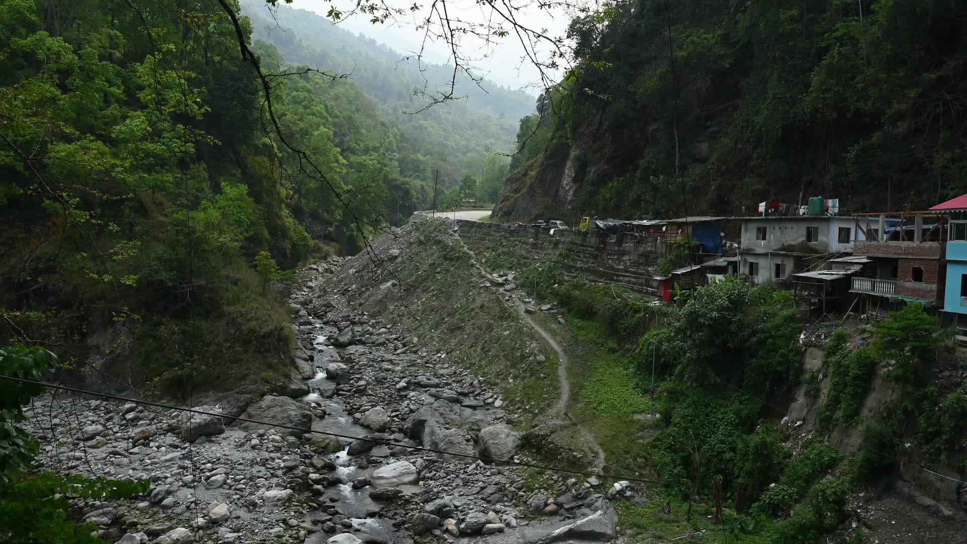 Resi border between West Bengal and Sikkim - Rishikhola River