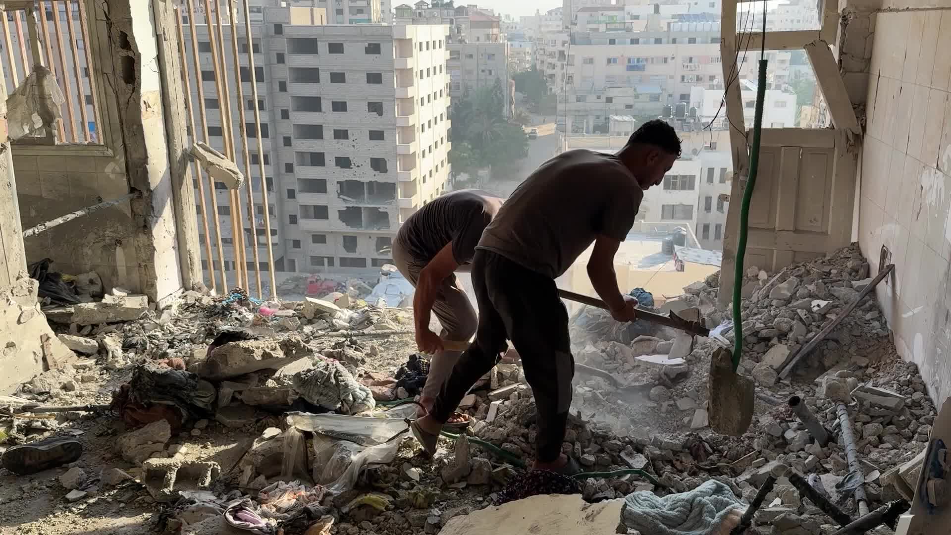 Aftermath of Israeli Airstrike In Gaza