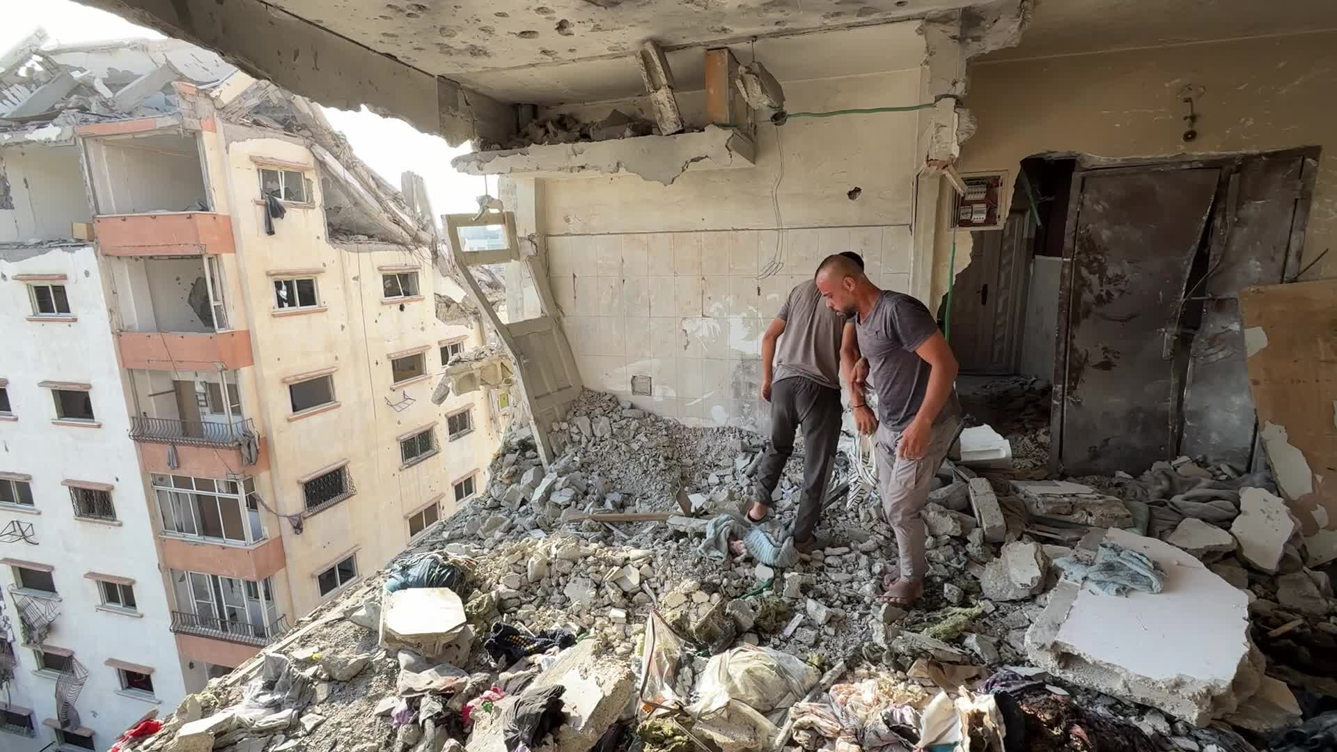 Aftermath of Israeli Airstrike In Gaza