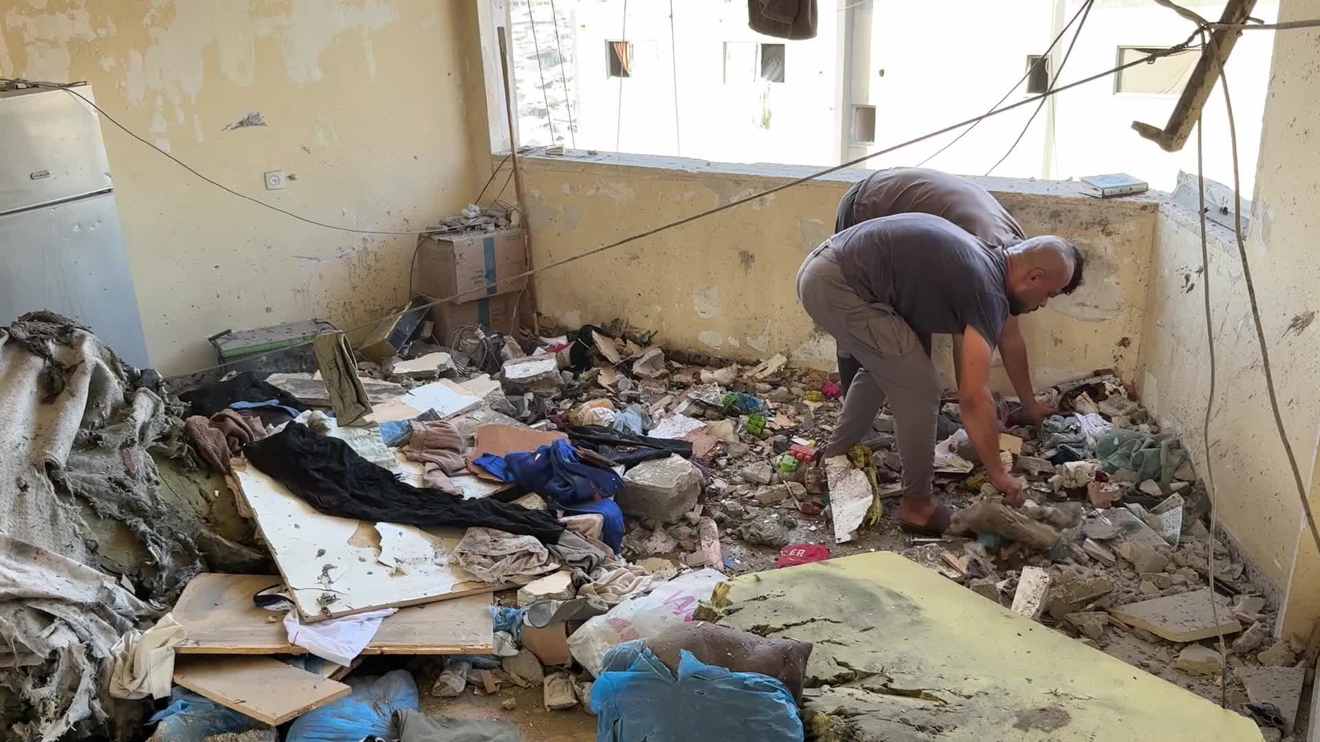 Aftermath of Israeli Airstrike In Gaza