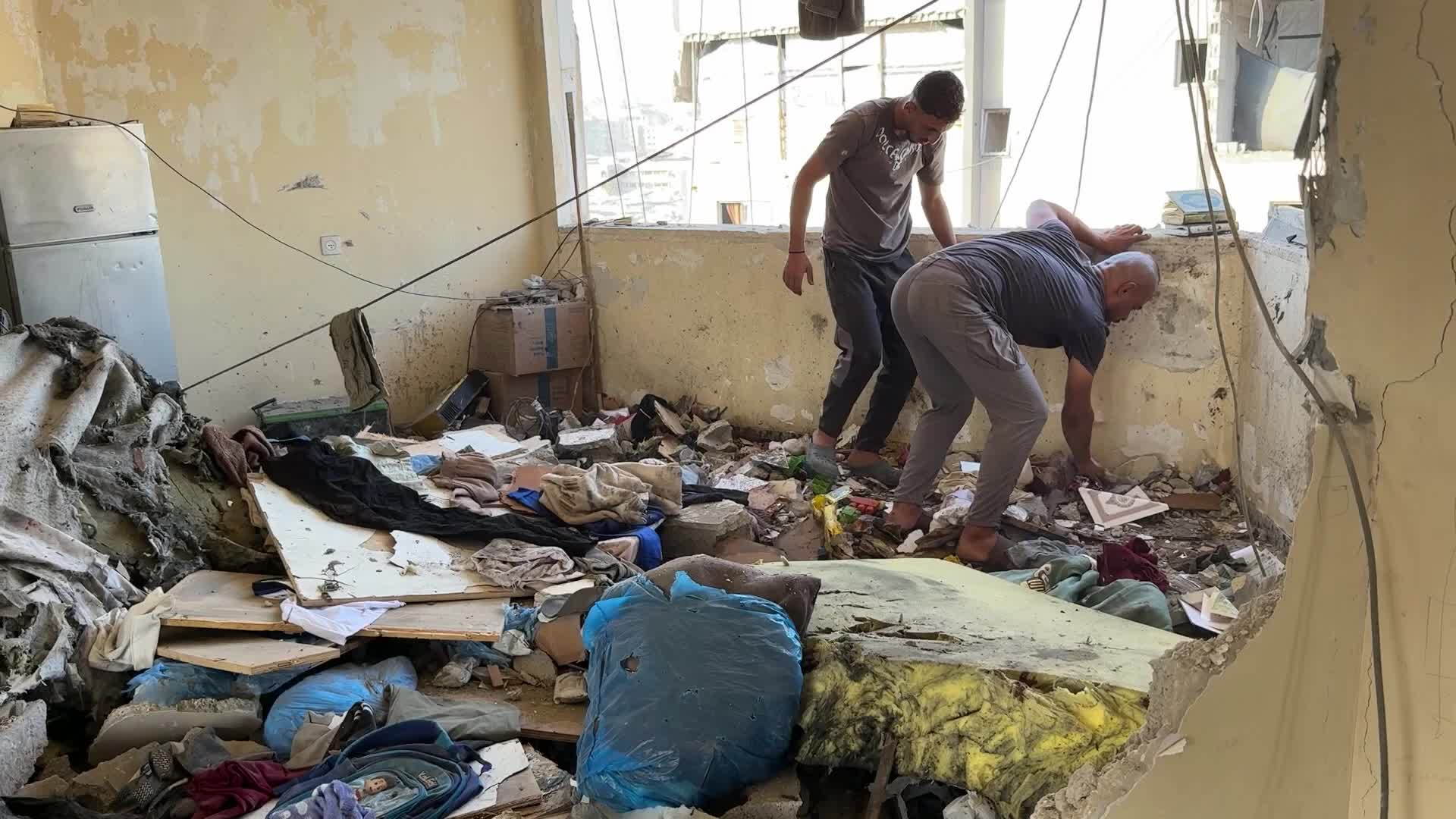 Aftermath of Israeli Airstrike In Gaza