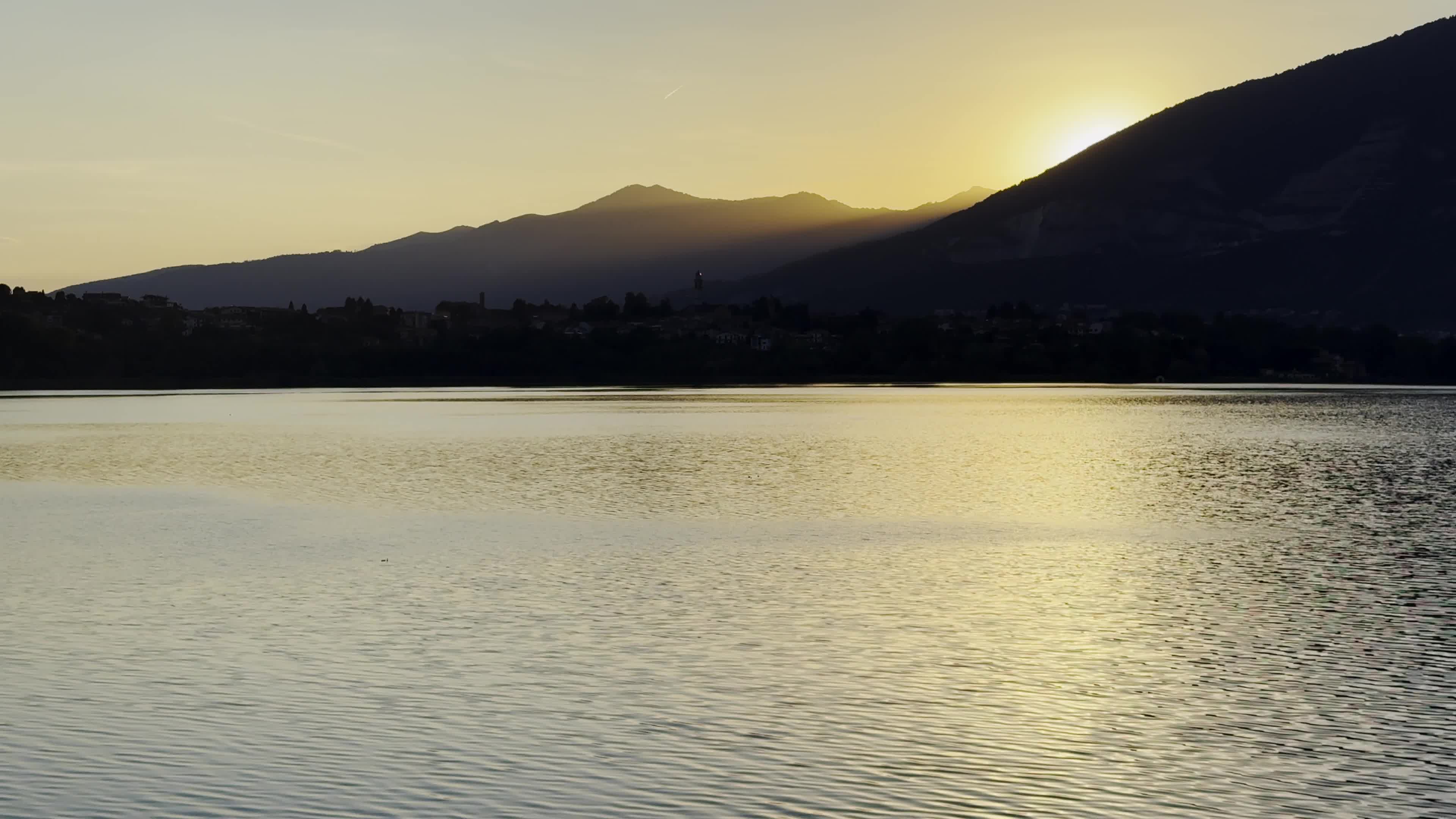 Sunset At Lake of Annone