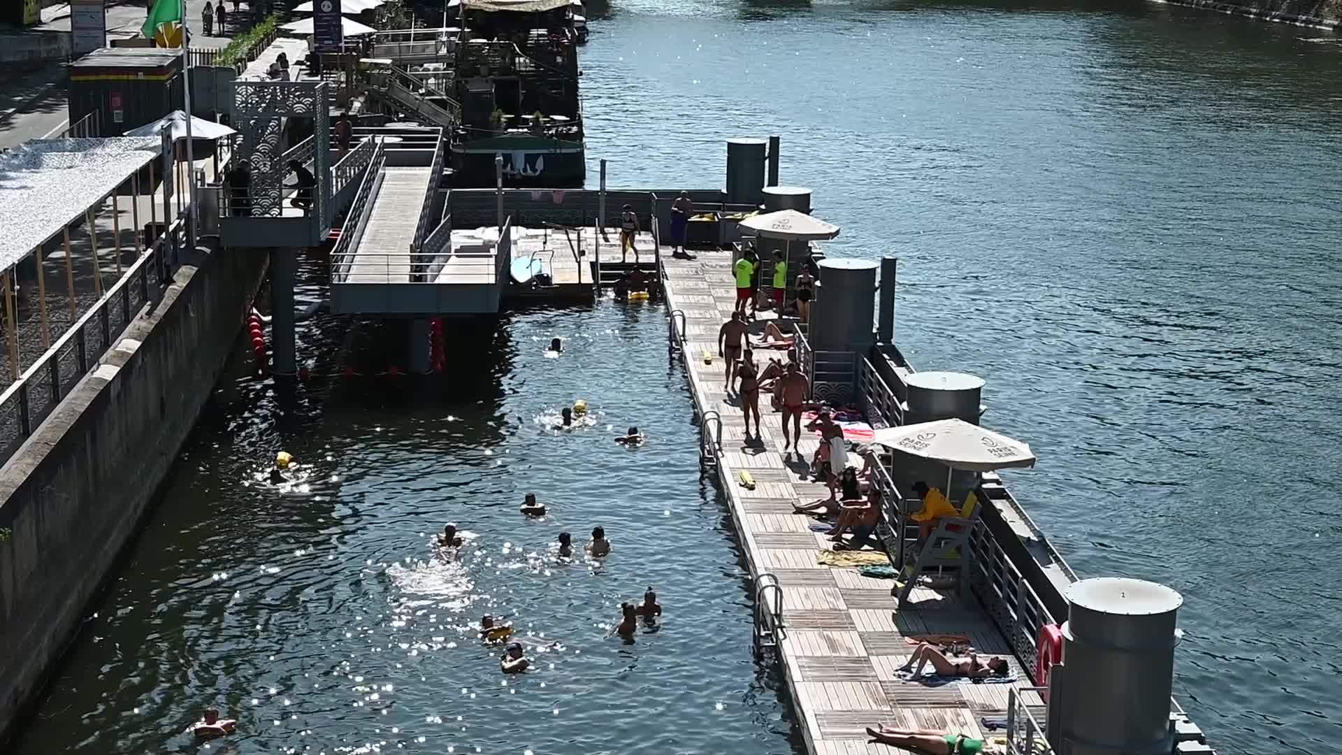 Paris Seine river swimming
