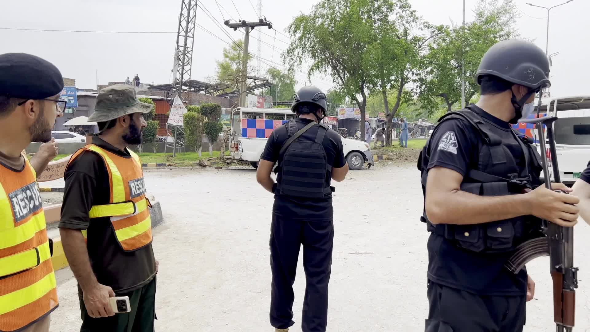 Blast Targets Police Vehicle Near Pir Zakori Bridge in Peshawar, Two Officers Seriously Injured