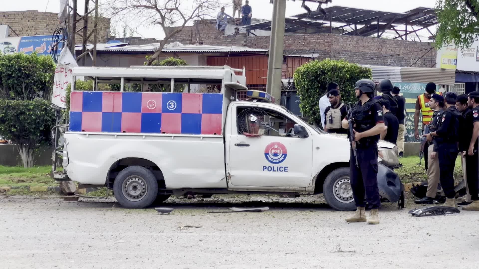 Blast Targets Police Vehicle Near Pir Zakori Bridge in Peshawar, Two Officers Seriously Injured