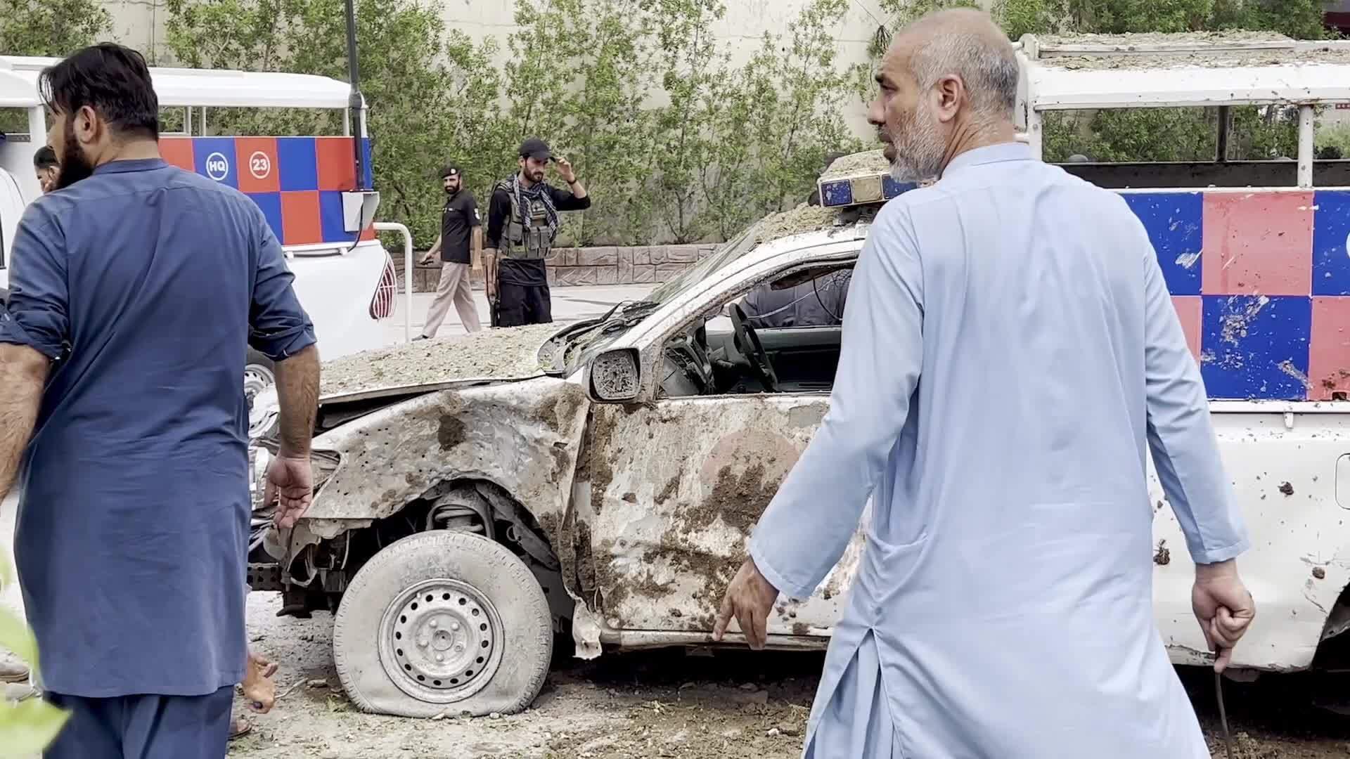 Blast Targets Police Vehicle Near Pir Zakori Bridge in Peshawar, Two Officers Seriously Injured