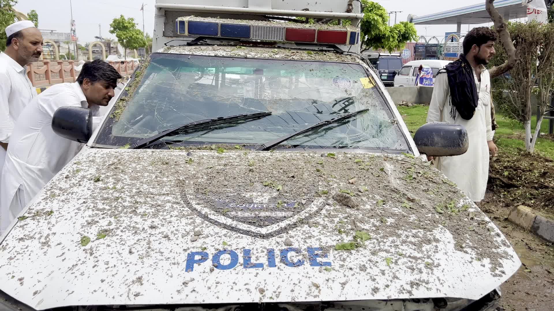 Blast Targets Police Vehicle Near Pir Zakori Bridge in Peshawar, Two Officers Seriously Injured
