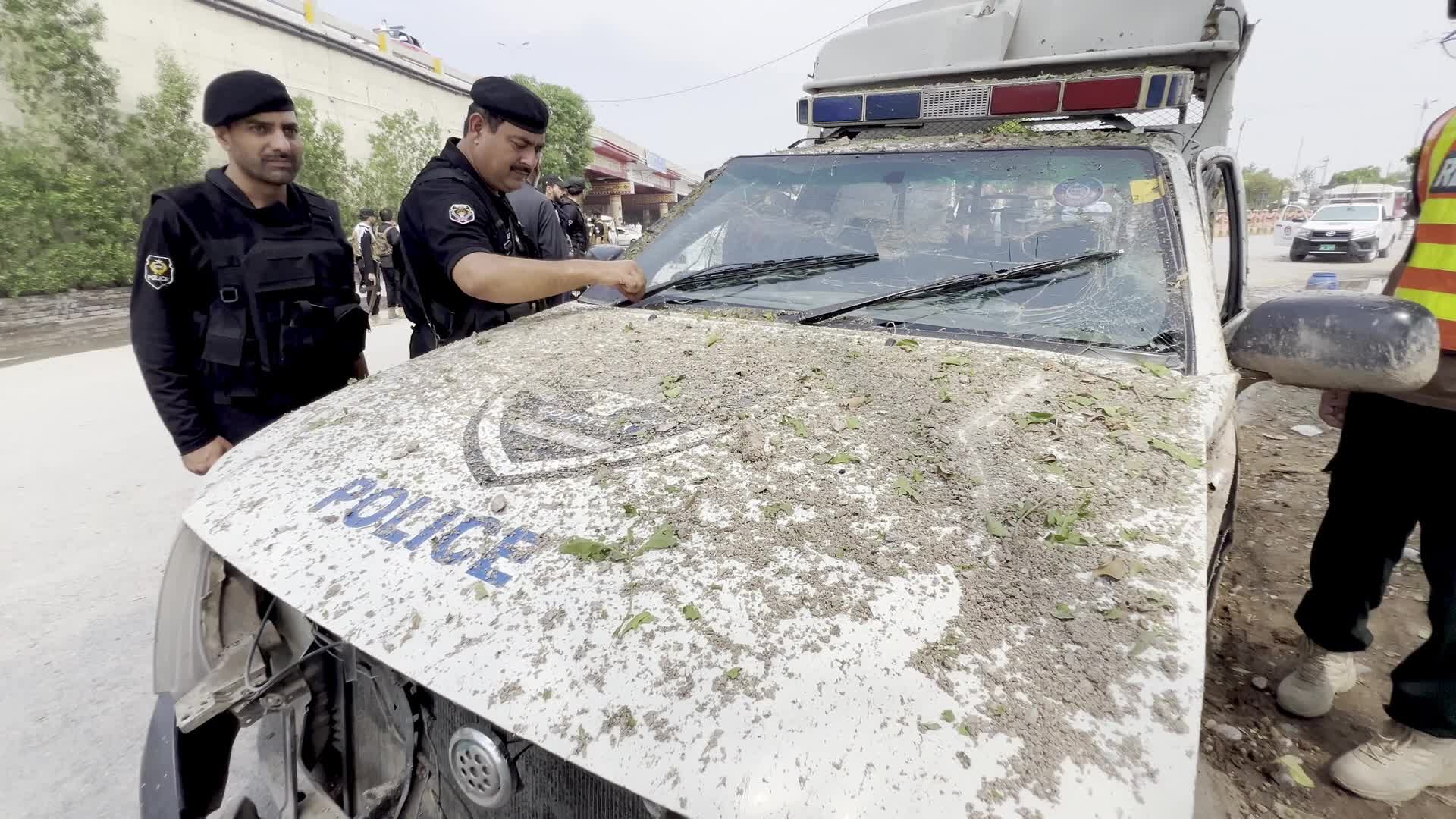 Blast Targets Police Vehicle Near Pir Zakori Bridge in Peshawar, Two Officers Seriously Injured