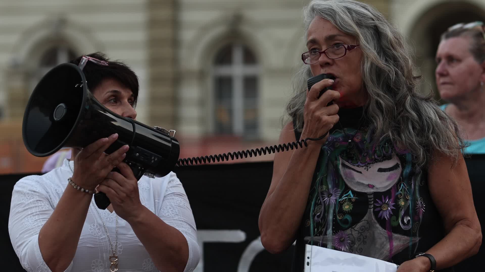 Activist Maja Vasic Speaks Against Femicide in Novi Sad