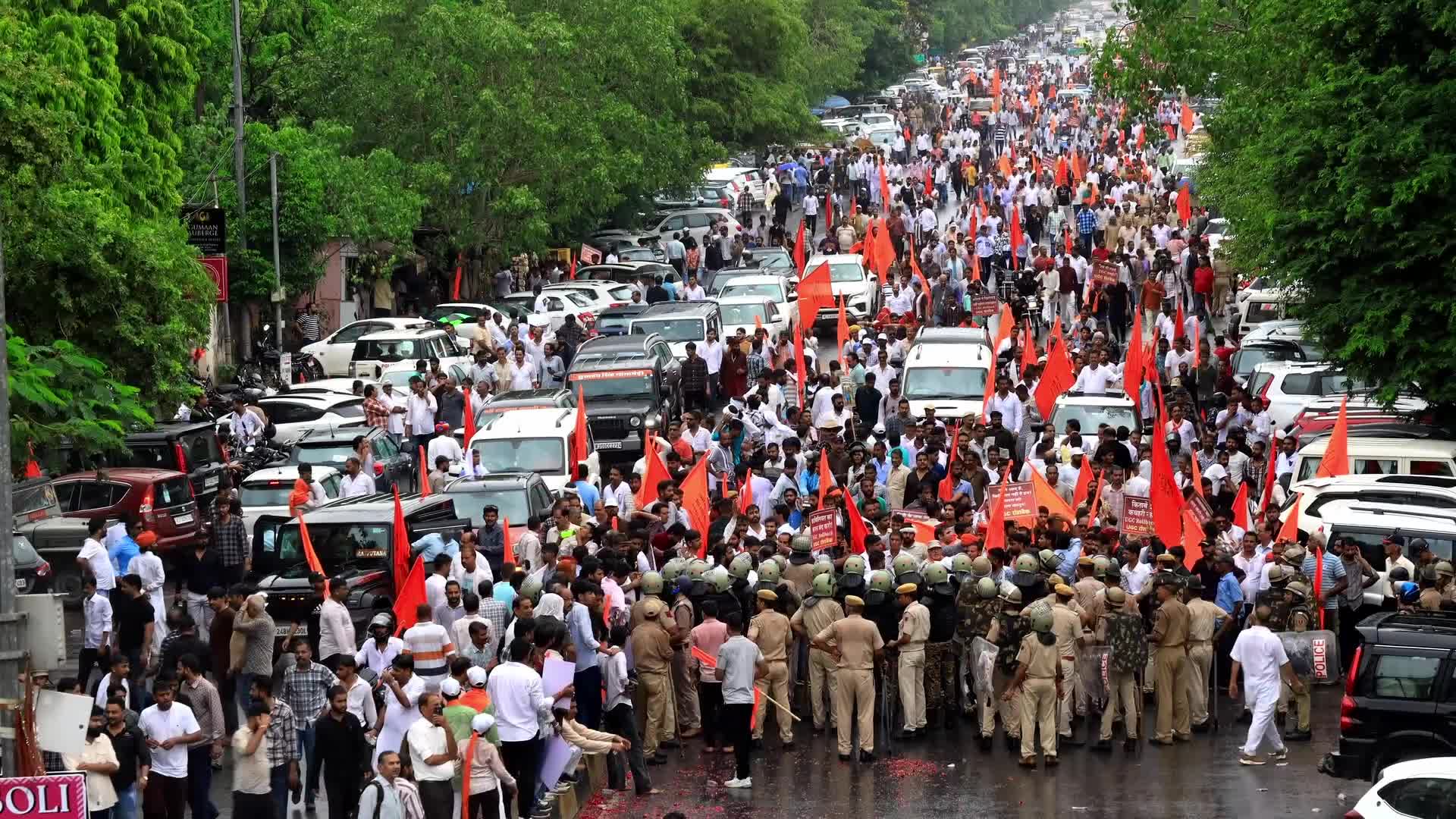 Karni Sena: UGC Rollback Protest in Jaipur