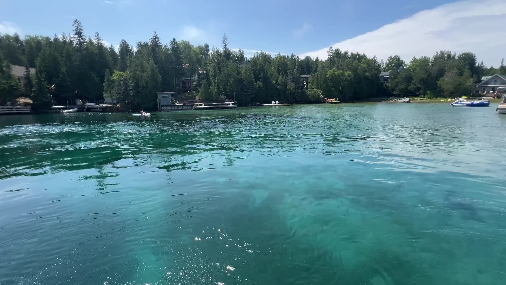 Shipwreck of the Sweepstatkes is seen in Big Tub Harbour