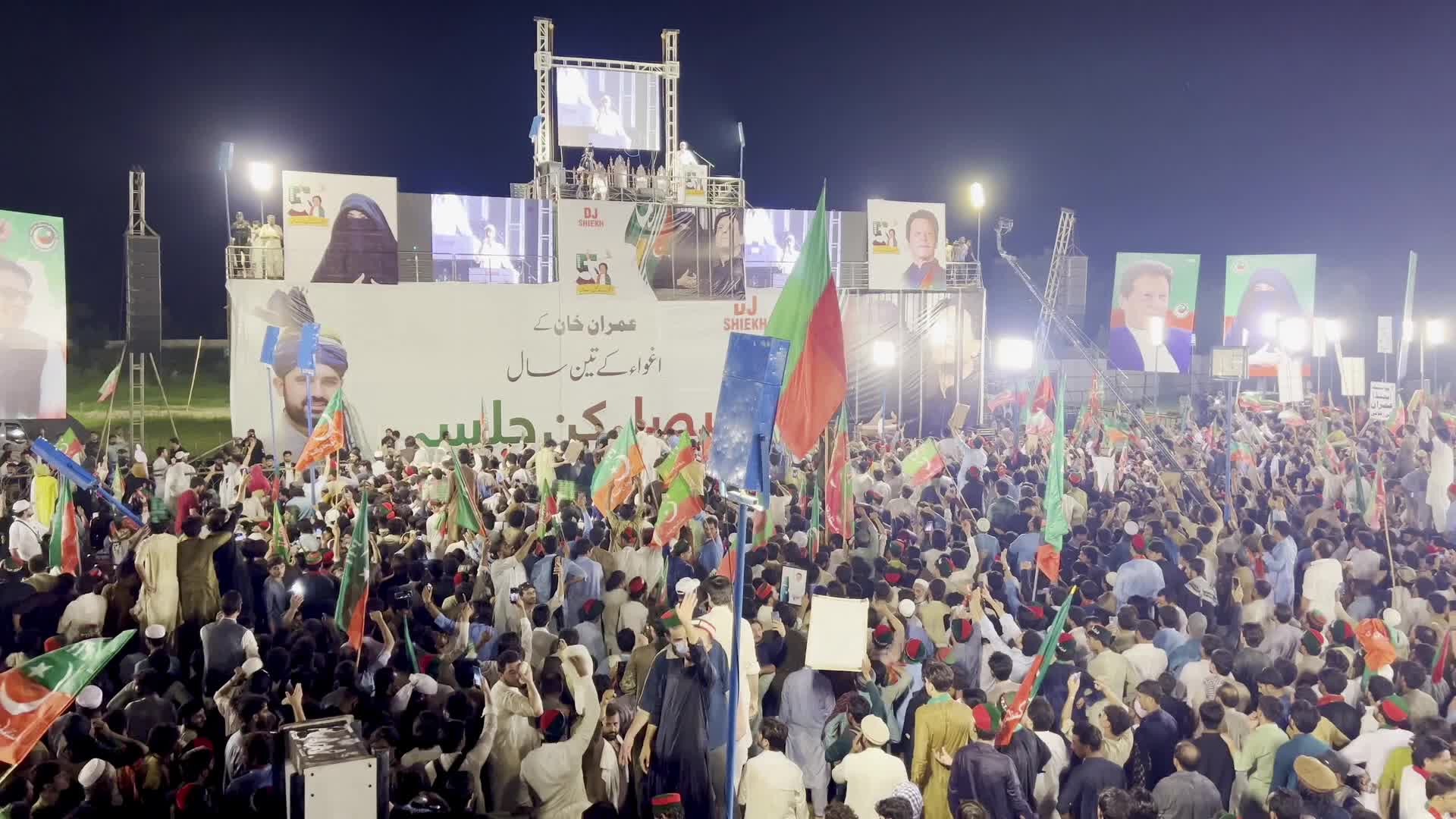 Pakistan's opposition PTI stages protests marking 3 years since Imran Khan's arrest