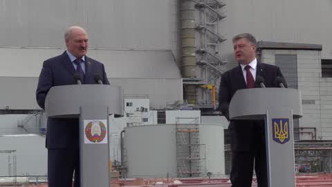 Ukrainian and Belarussian Presidents in Chernobyl