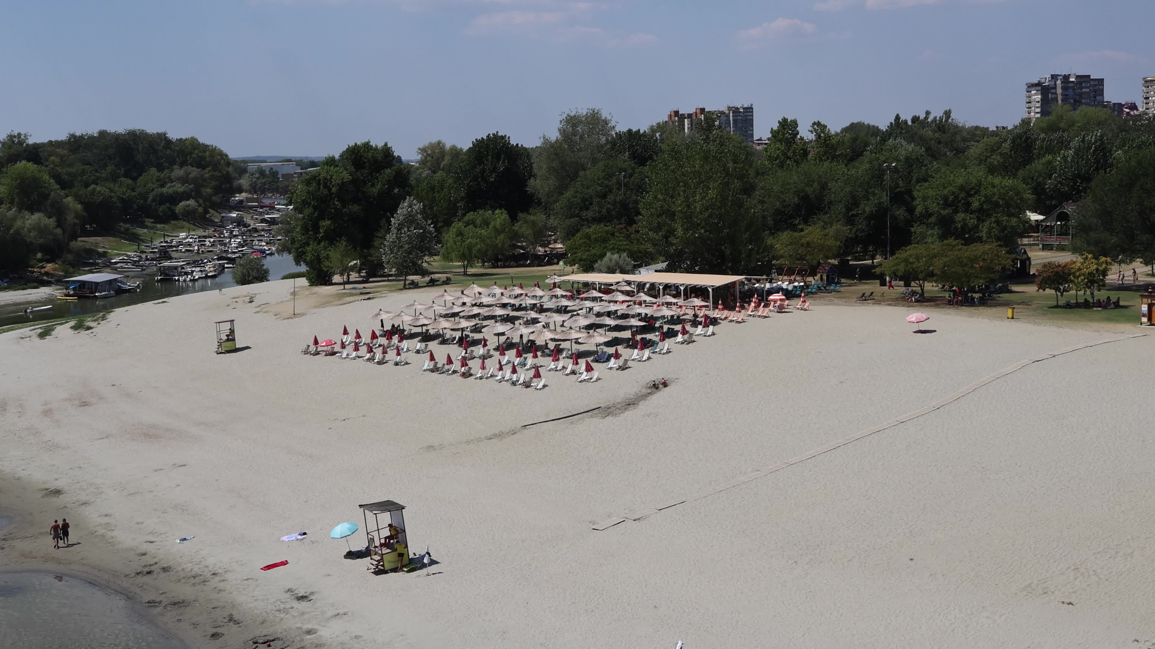 Low Water Levels in Danube in Serbia