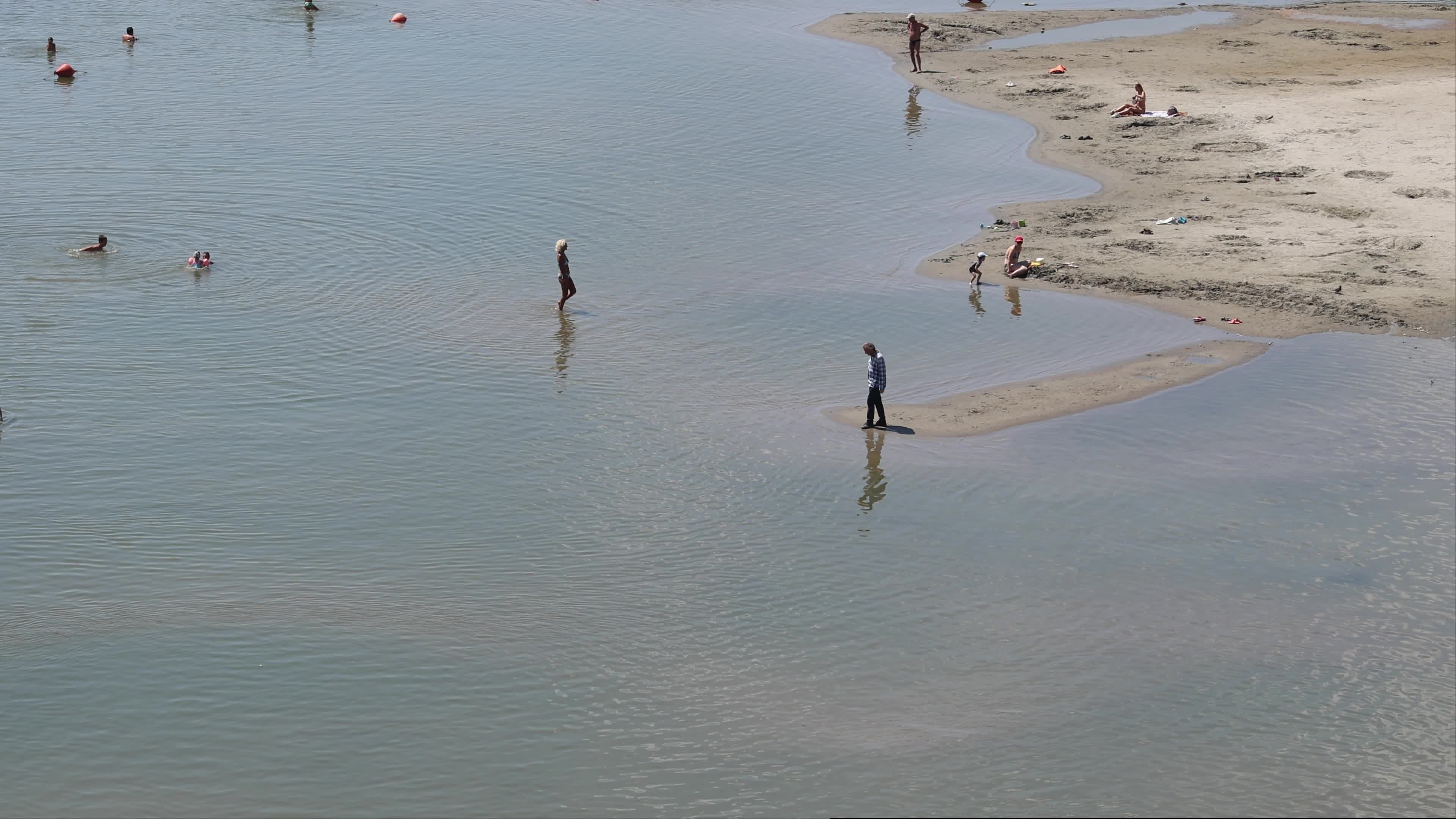 Low Water Levels in Danube in Serbia