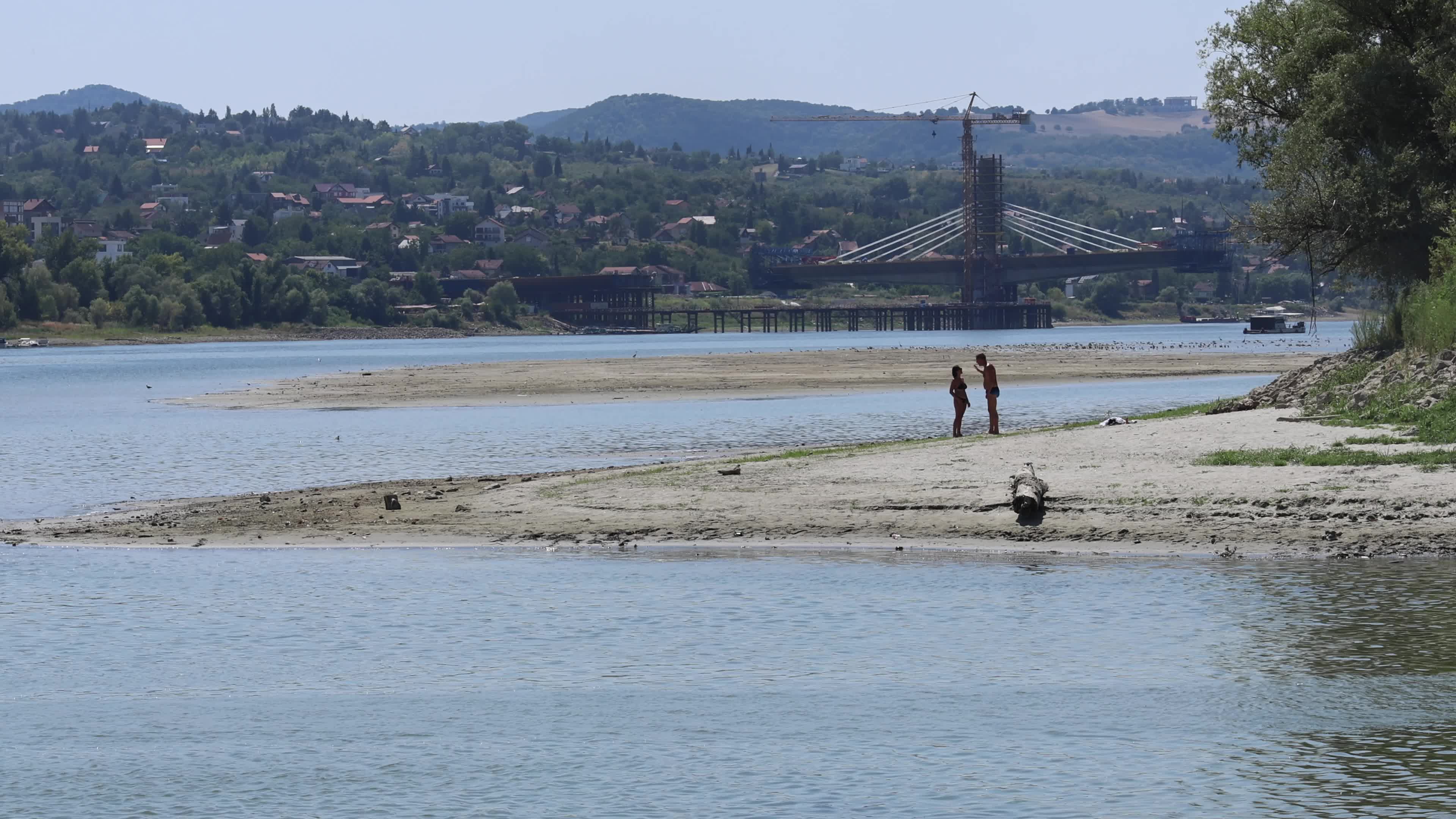 Low Water Levels in the Danube in Serbia