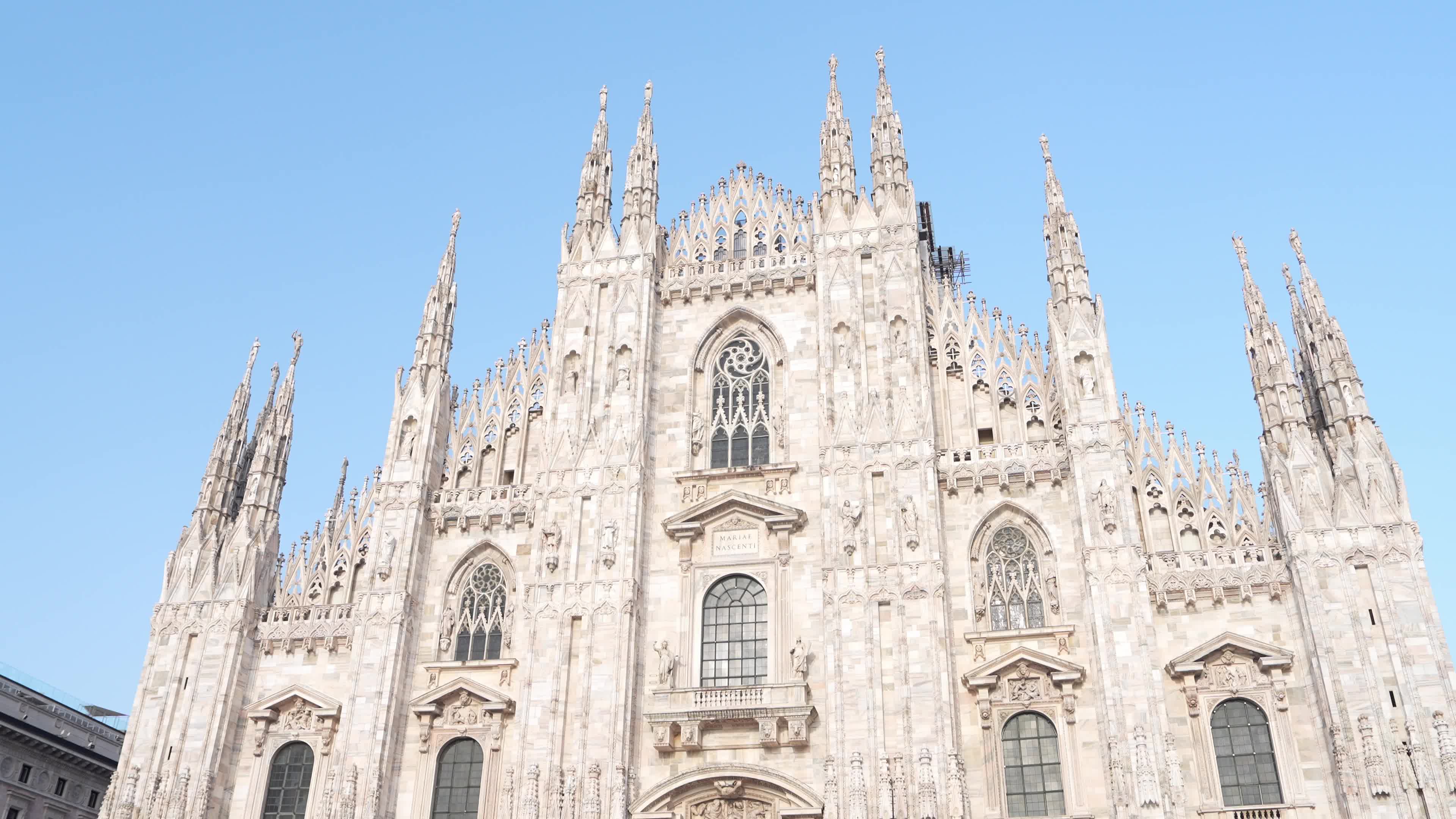 Pro-Palestine Rally in Front of Milan Cathedral (Duomo di Milano)