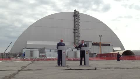 Ukrainian and Belarussian Presidents in Chernobyl